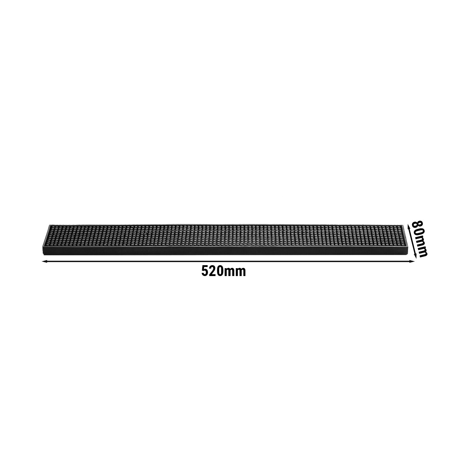 (6 pièces) Tapis de bar – 520 × 80 mm – plastique