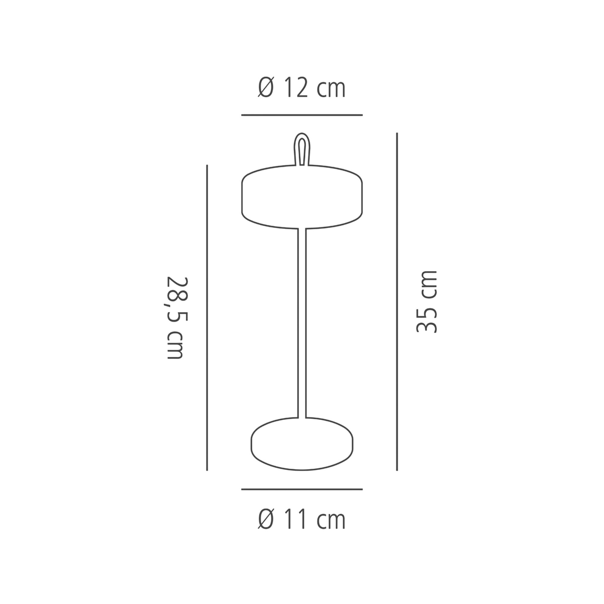 (4 pièces) Lampe de table – CLEO – dimmable en 3 niveaux – Ø 120 mm – Whisper White