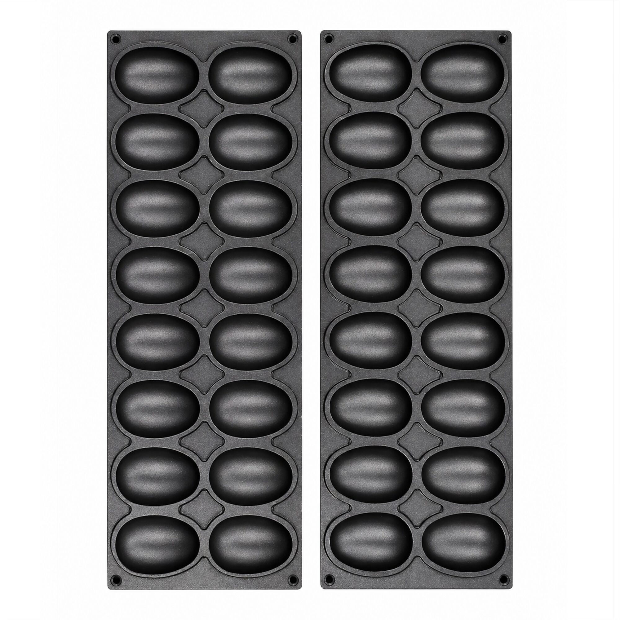 Plaques pour machine à tartelettes TMOPH - Forme : 16x oeuf/ovale