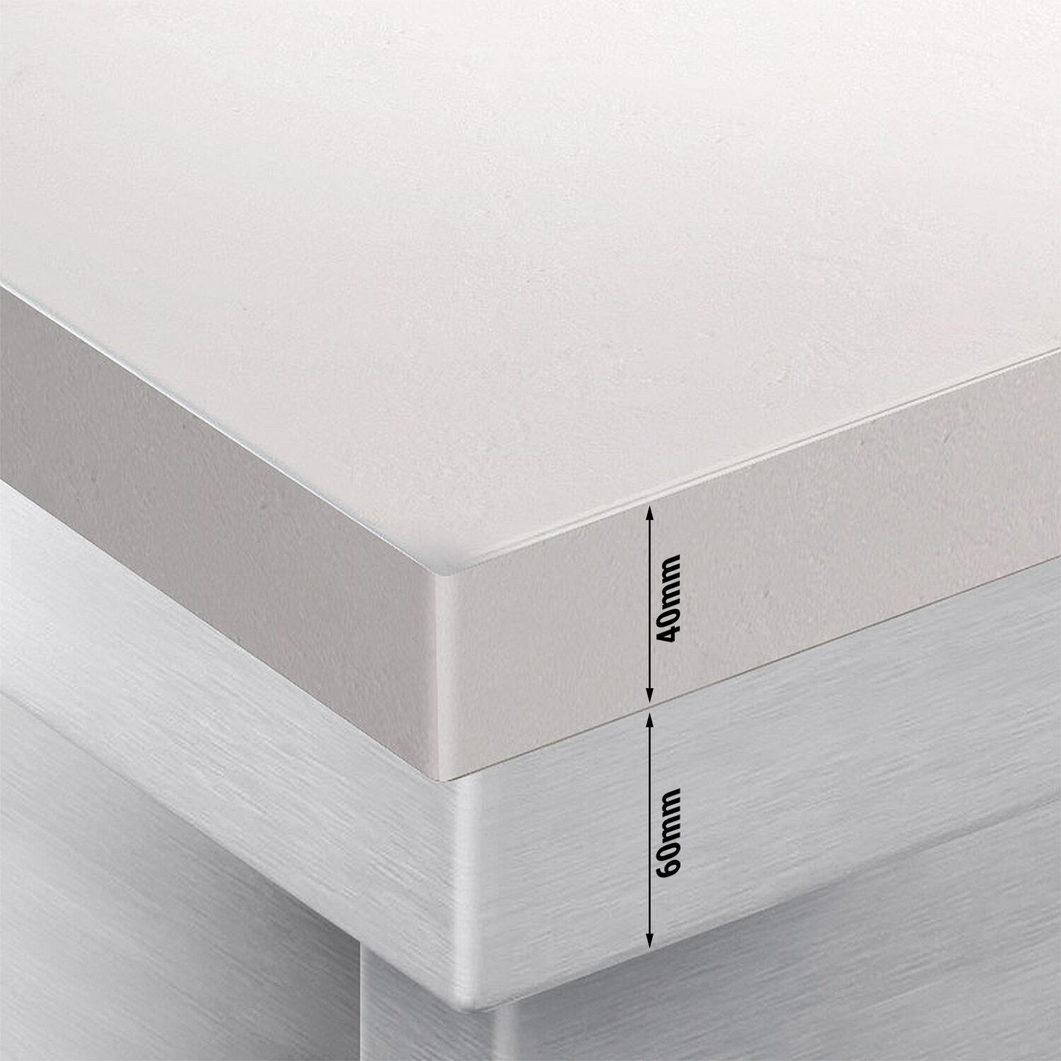 Table réfrigérée PREMIUM - 1400x700 mm - avec 2 portes - incl. planche à découper blanche