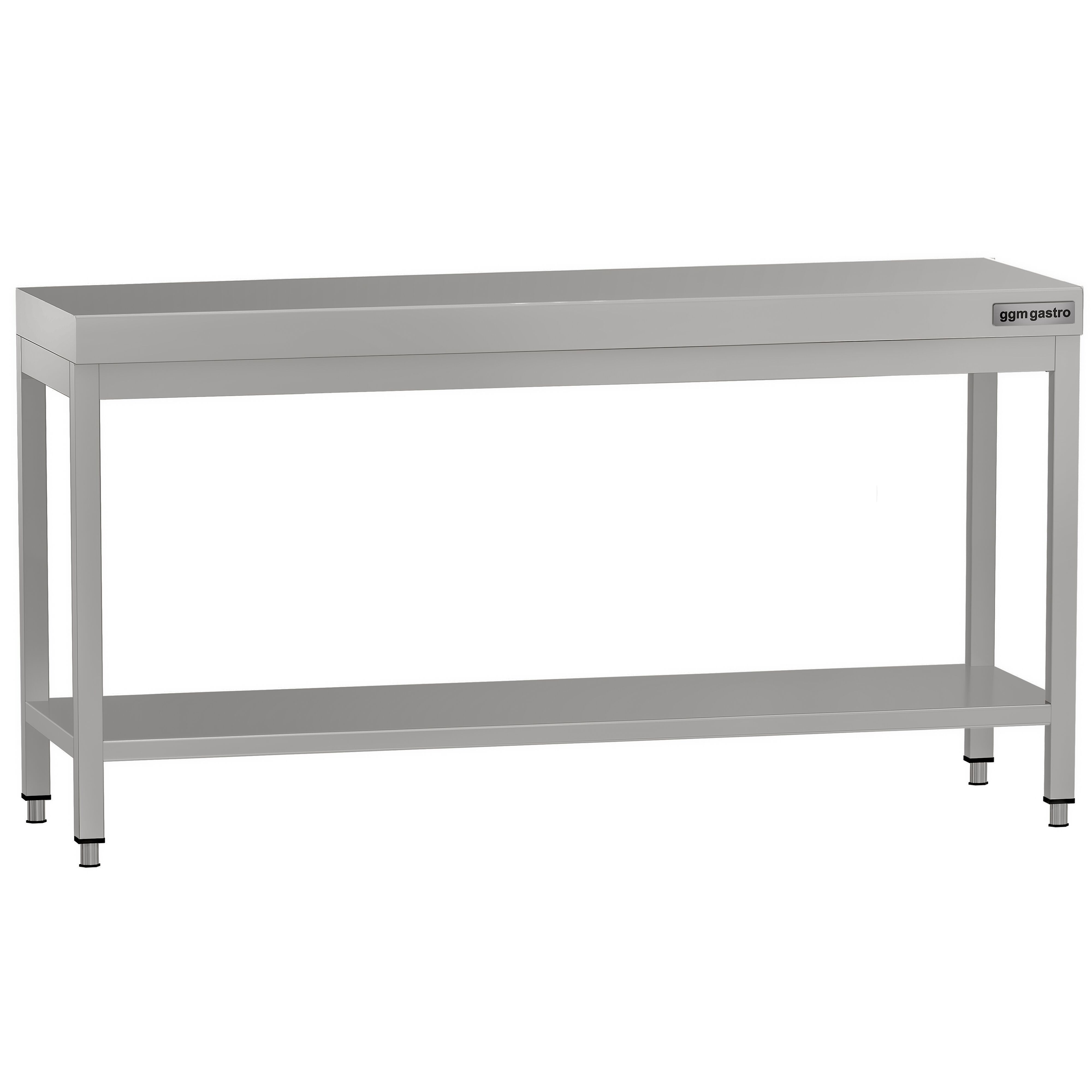 Table de travail en inox ECO – 2000 × 600 mm – avec tablette inférieure