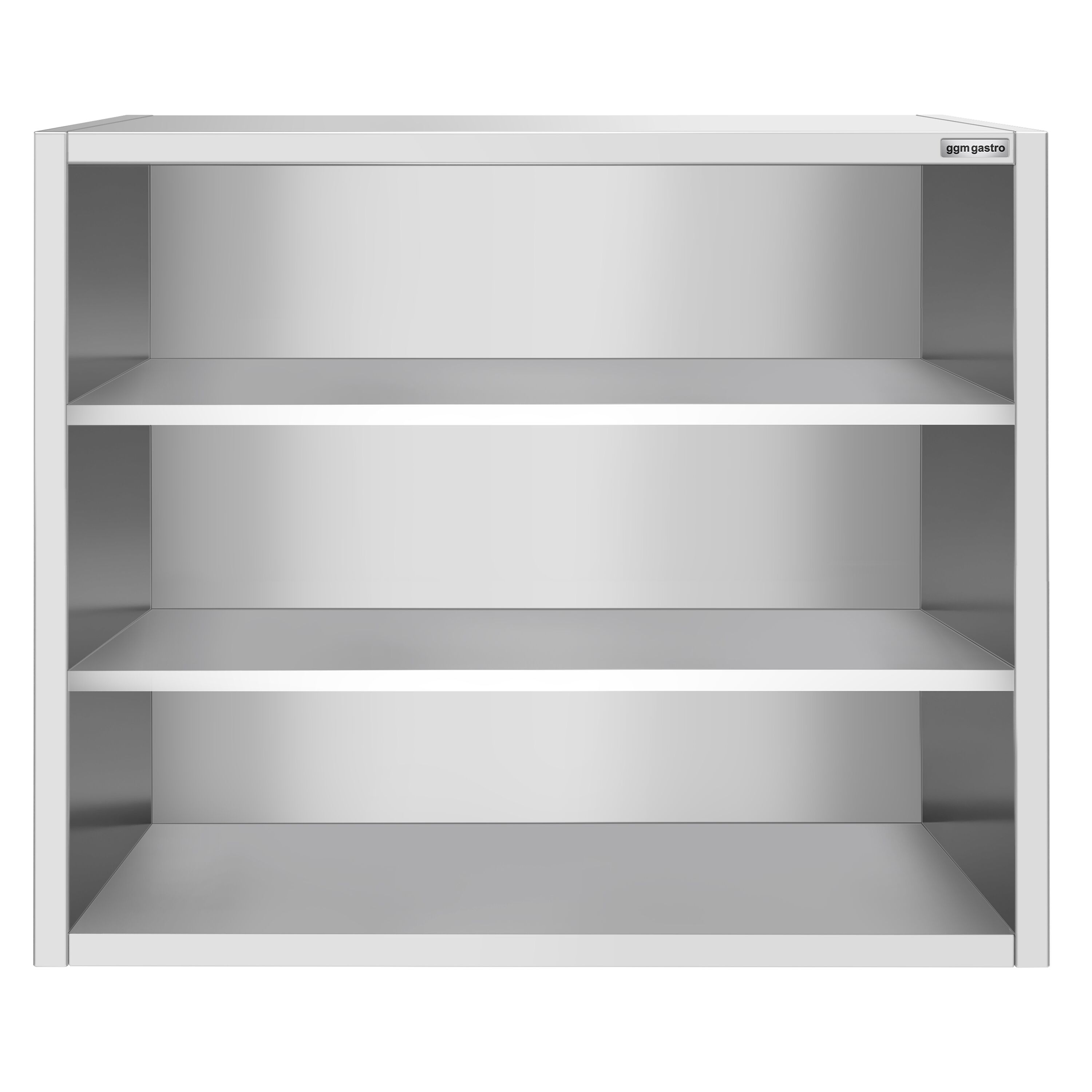 Armoire murale en acier inoxydable PREMIUM - 1000x400mm - sans portes (ouvert) - 1000mm de haut