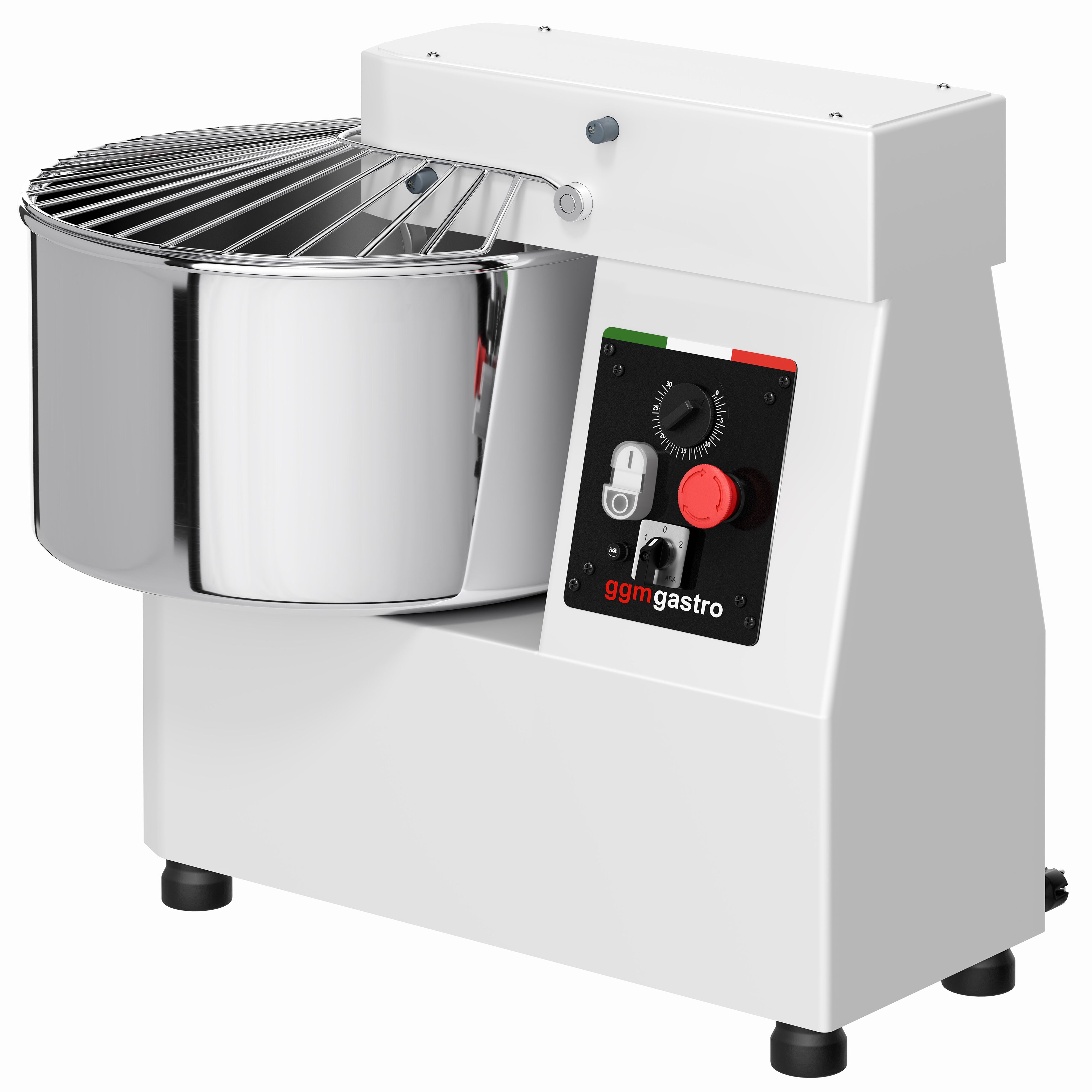 Pétrin à Pâte / Pétrin à spirale - 53 Litres / 44 kg - 2 Vitesses - avec Cuve Fixe - Fonction Minuterie