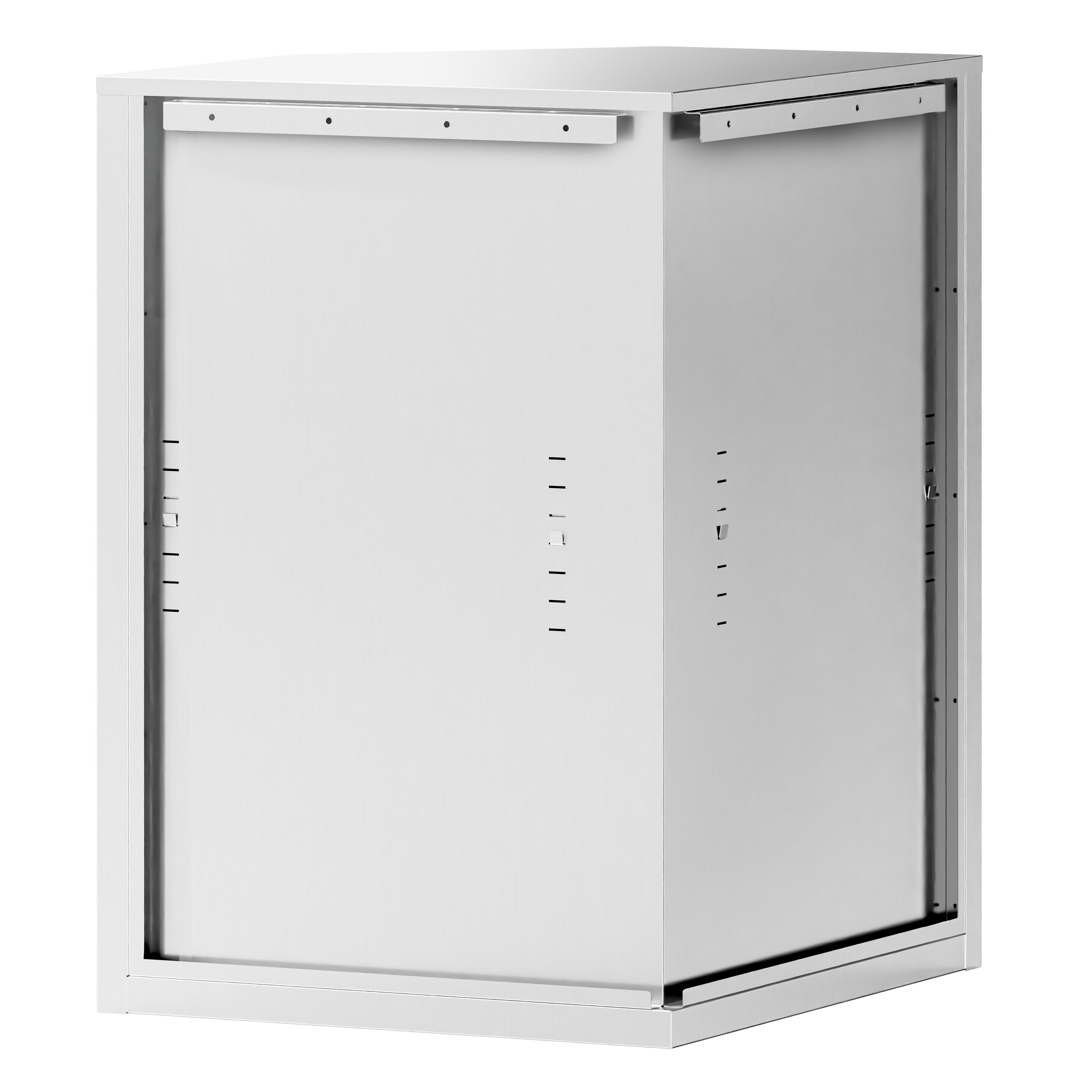 Armoire murale en acier inoxydable - 700x700mm - avec portes battantes - 1000mm de haut