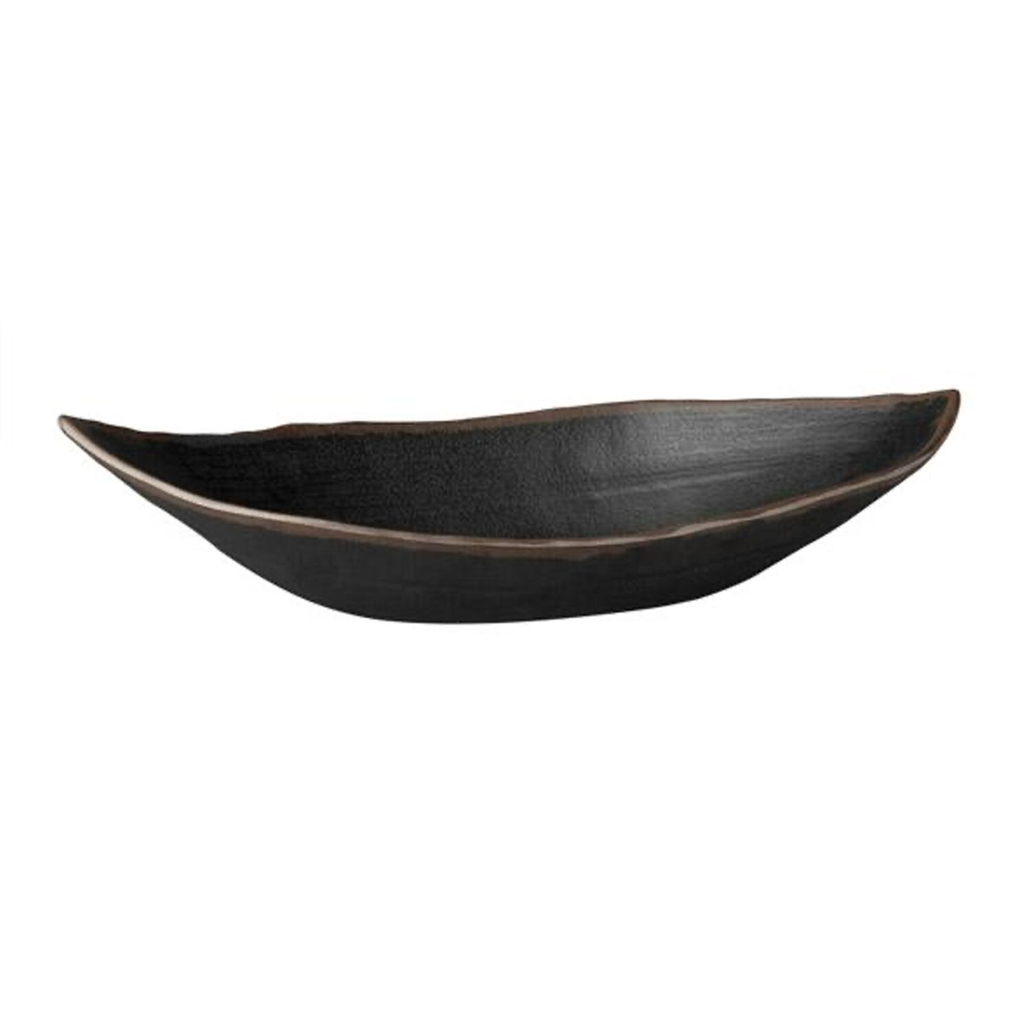 (6 pcs) Coupe - MARONE - Mélamine - 0,9L - rectangulaire - 360x190mm - Profondeur : 80mm - Noir/Brun