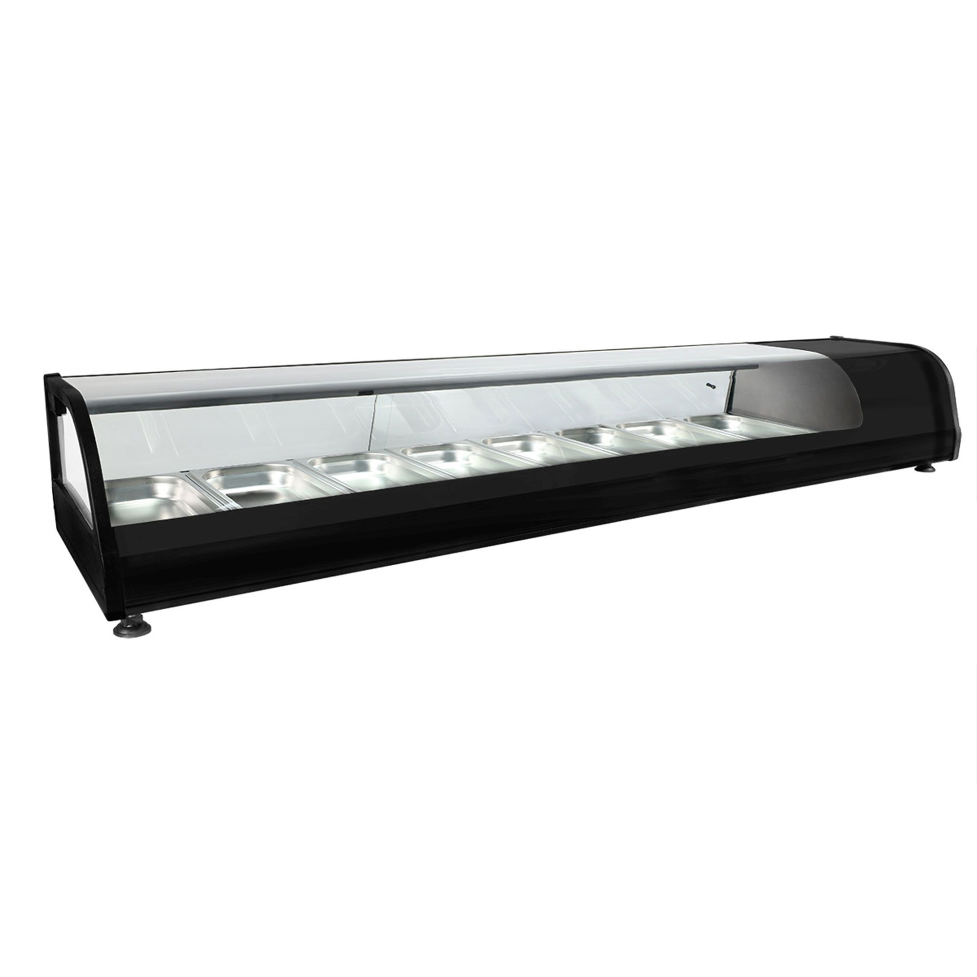 Vitrine à tapas réfrigérée PREMIUM - 1750x400mm - 8x GN 1/3