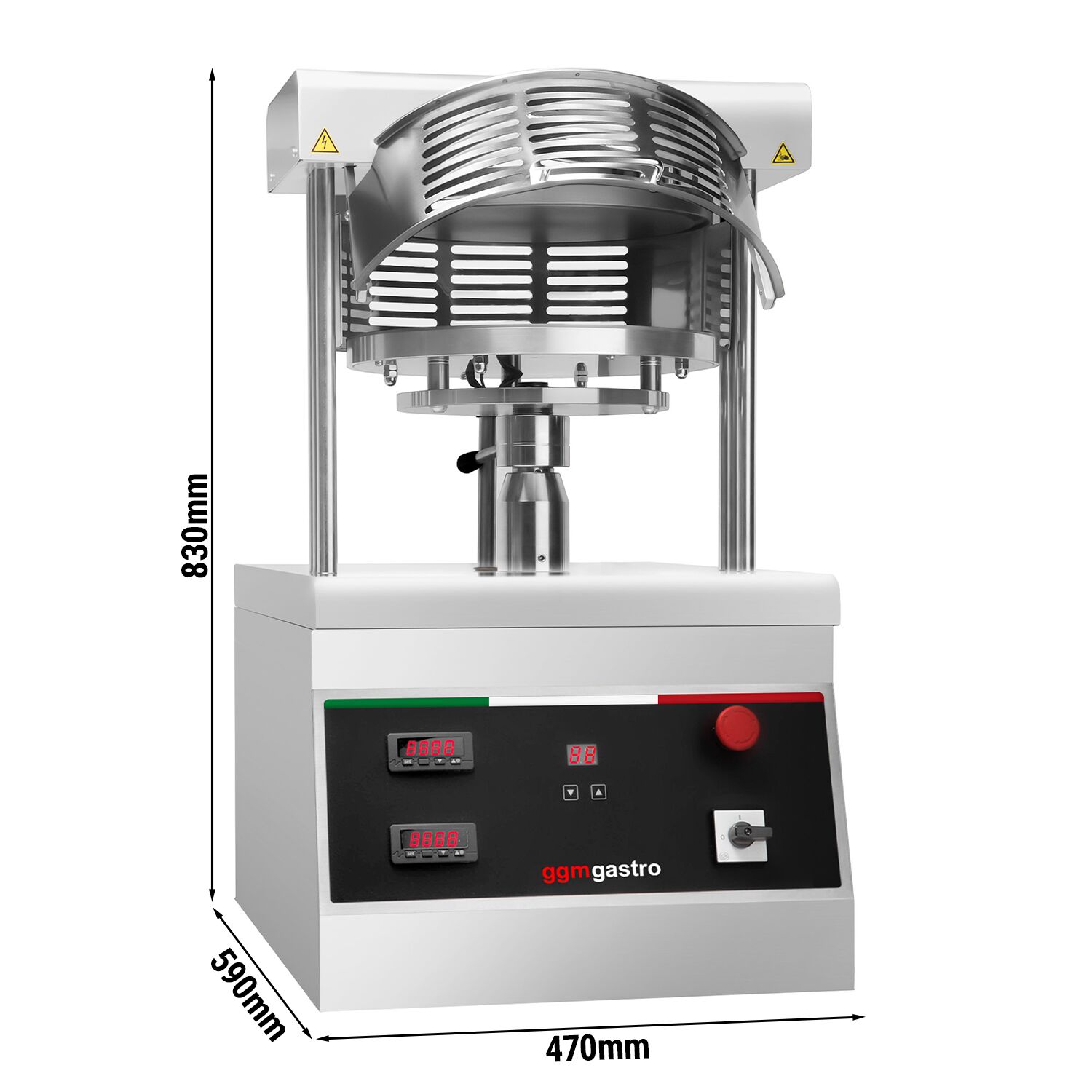 Presse à pizza - pour fonds de pizza Ø 330 mm - quantité de pâte max. 130 - 250 g