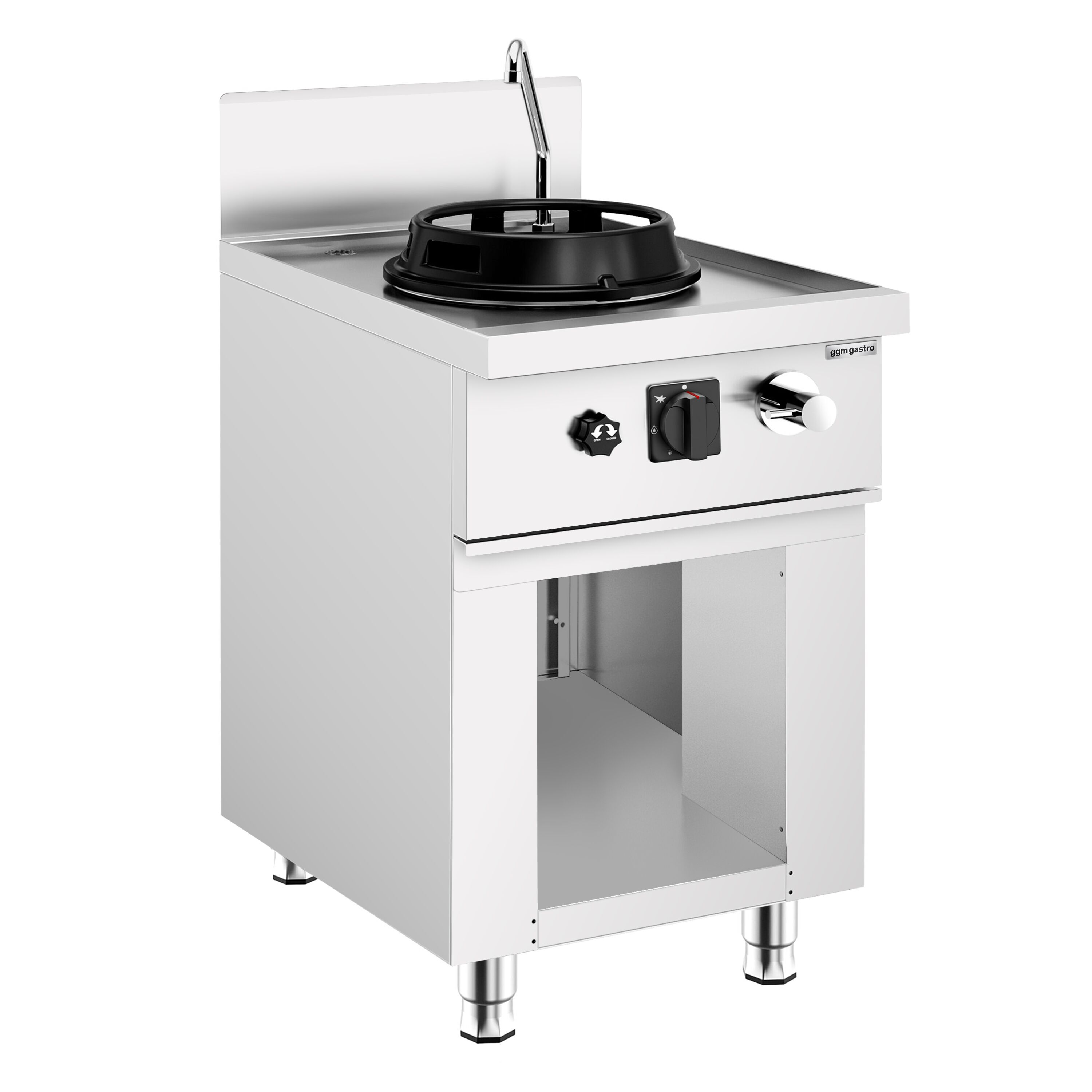 Cuisinière Wok à Gaz - 15 kW - 1 Brûleur - incl. 1 Robinet