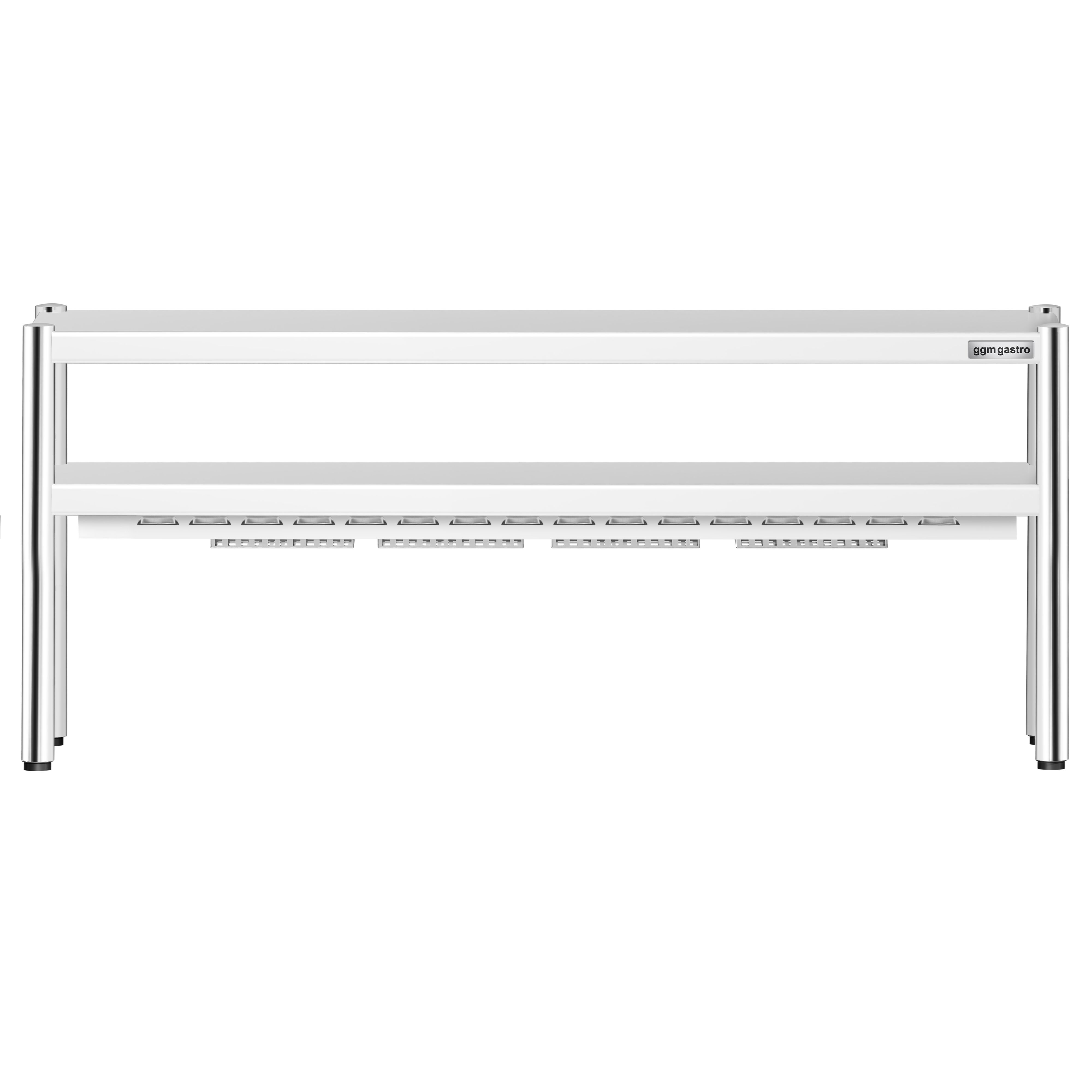 Pont chauffant PREMIUM infrarouge à résistance(s) céramique(s) - 1800x370mm - 1,4kW - 2 étages chauffants - réglable en hauteur