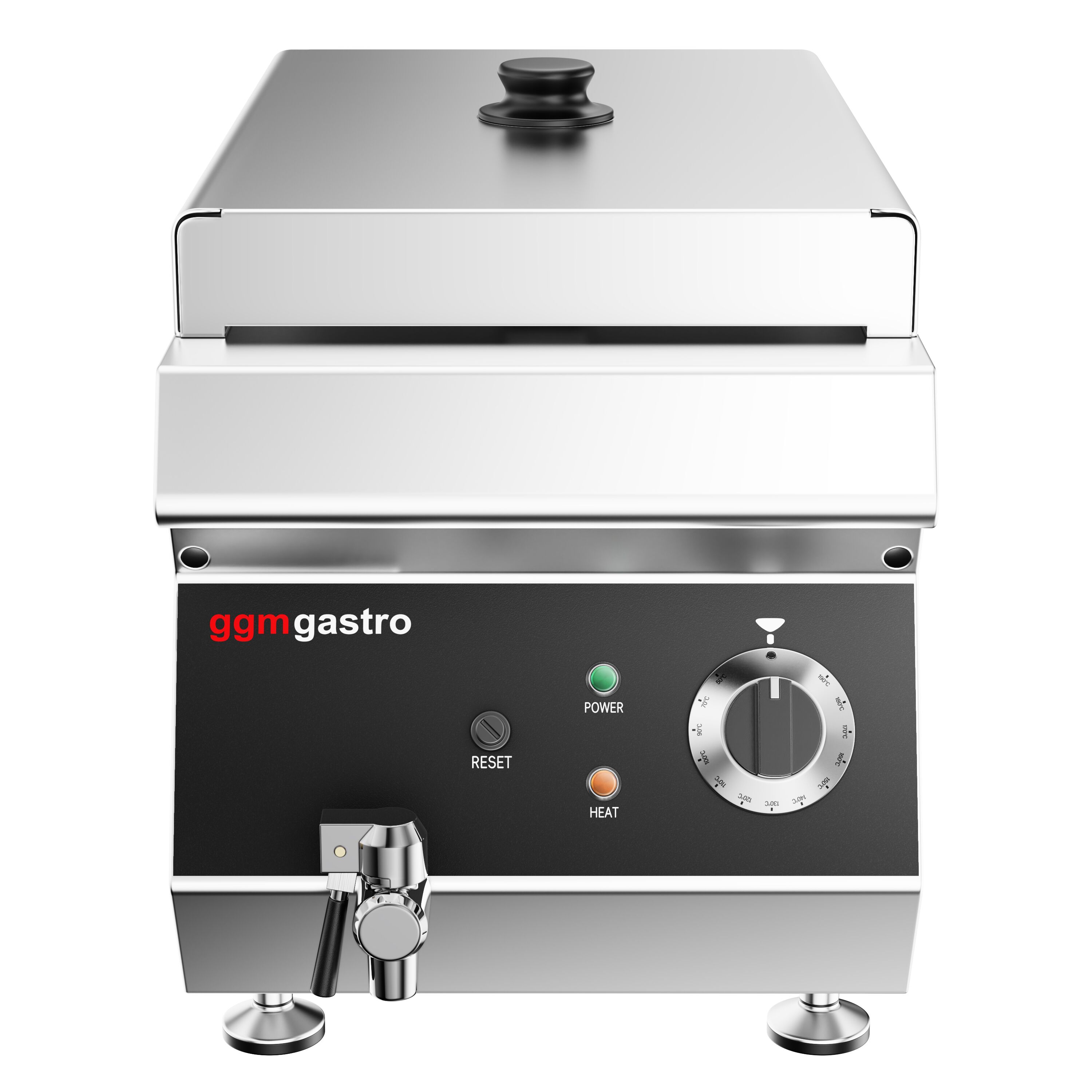 Friteuse électrique – 13 litres – 4,5 kW – avec robinet de vidange