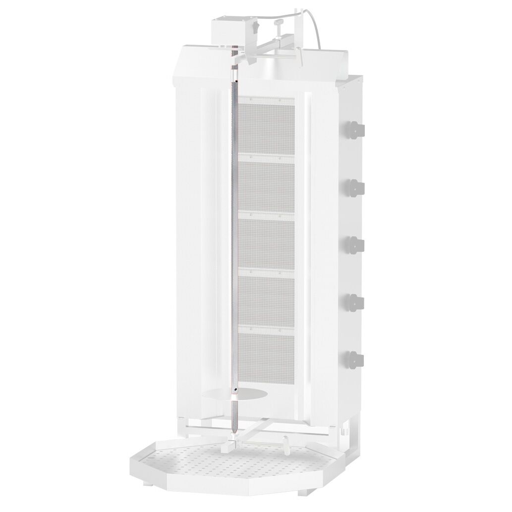 Brochette à kebab pour gril à gyros / kebab - 1045x12x12mm - Inox - compatible avec DOKE5-N, DOK5-SB-N, DOBK5-SB-N, DOBK5-SB, DOK5-SB, DOKE5