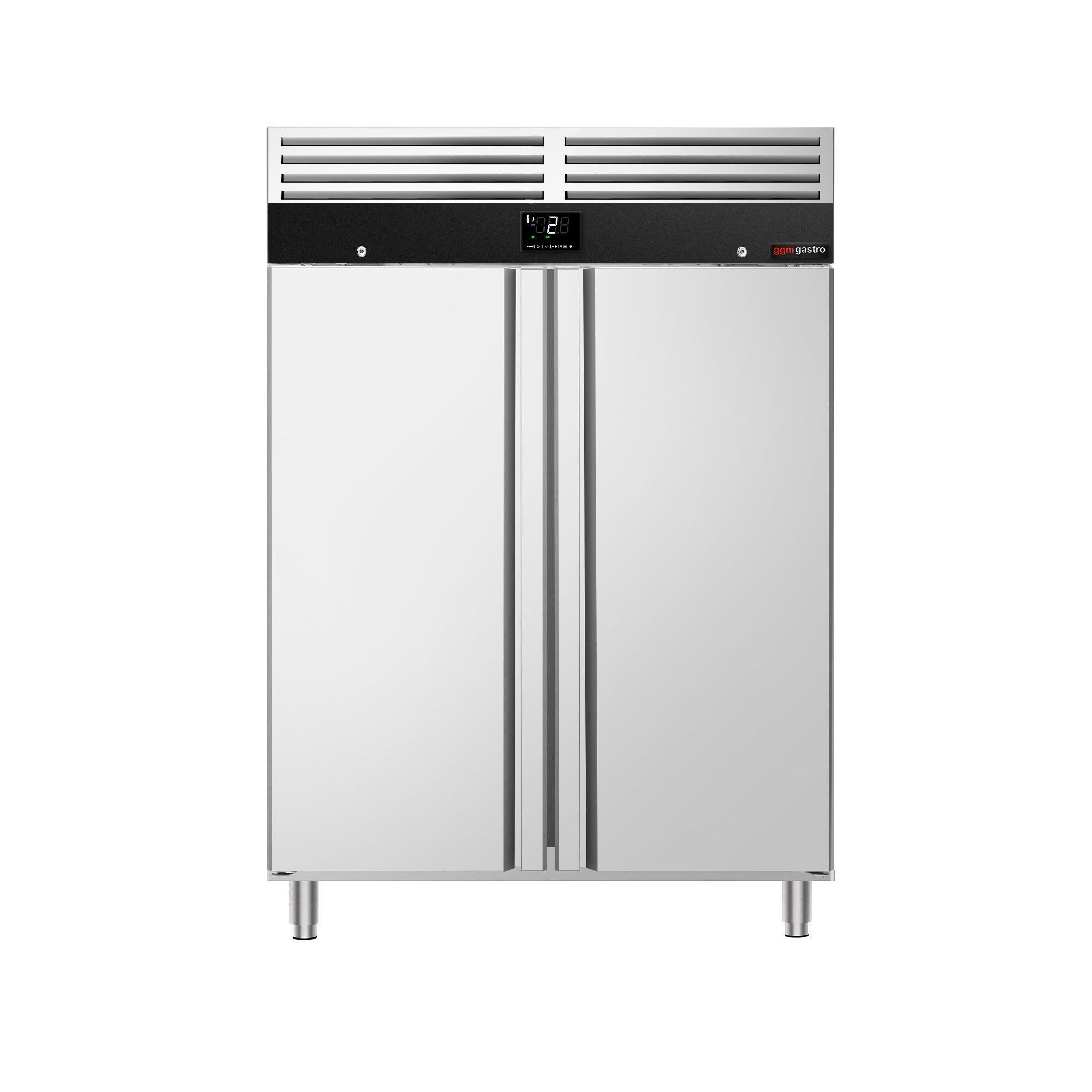Armoire réfrigérée positive Inox AISI 304 PREMIUM - GN 2/1 - 1200 L - avec 2 portes & 8 grilles
