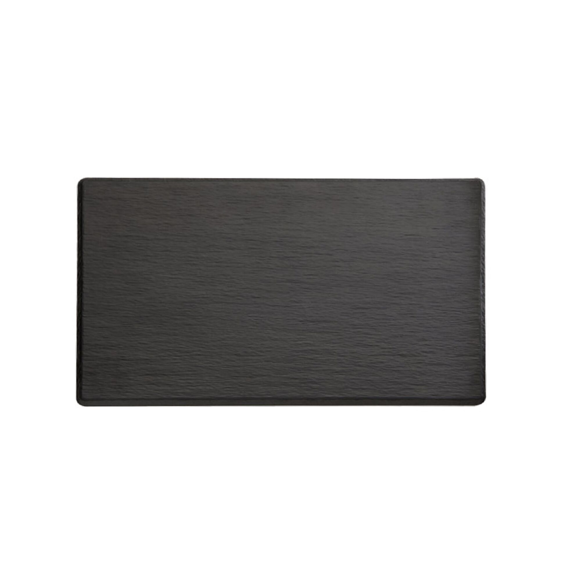 (6 pièces) Plateau GN 1/4 – SLATE – Mélamine – Hauteur : 12 mm – Noir