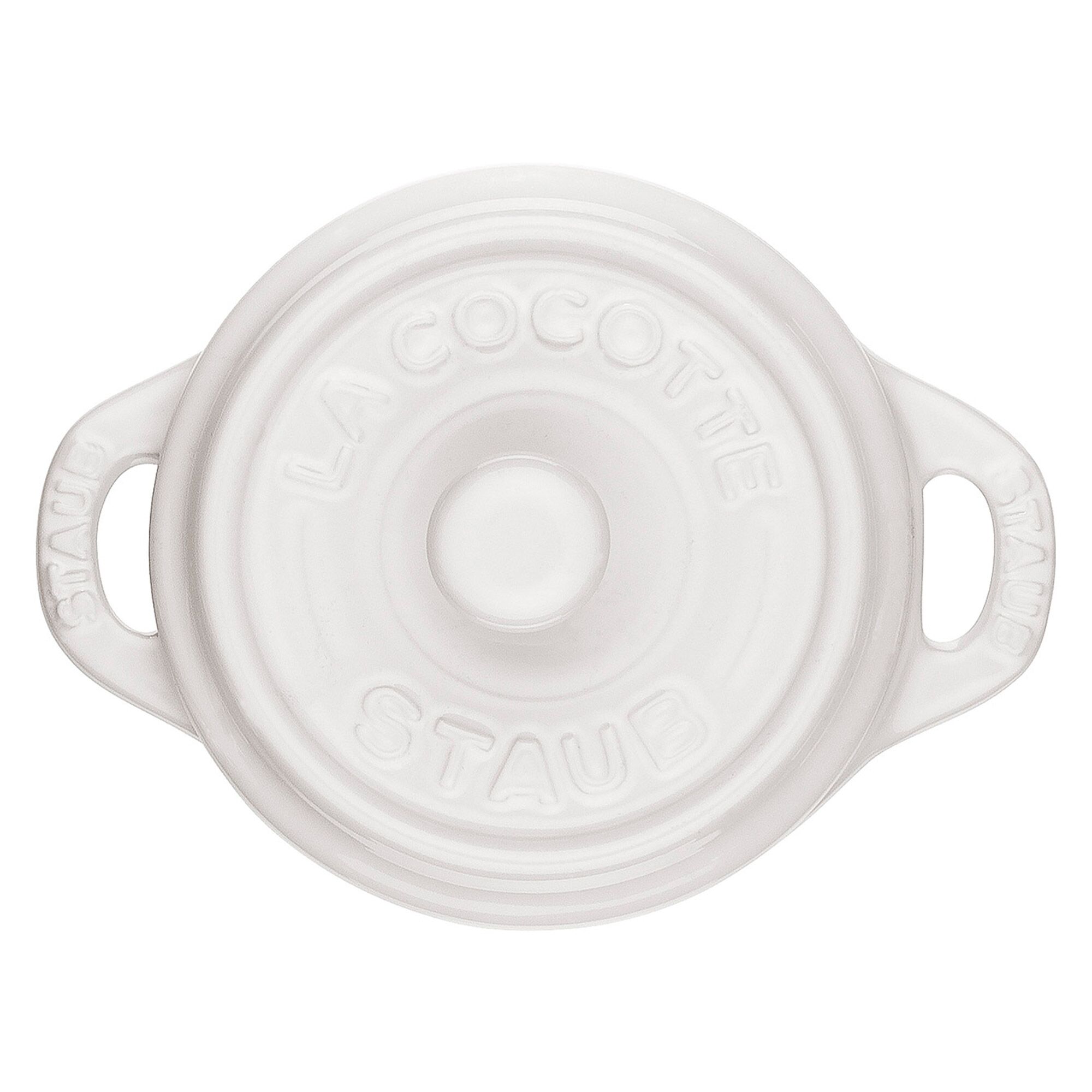 STAUB| Ceramic Mini Cocotte, Round – White - Ø 100 mm - Enamelled - Induction-Compatible