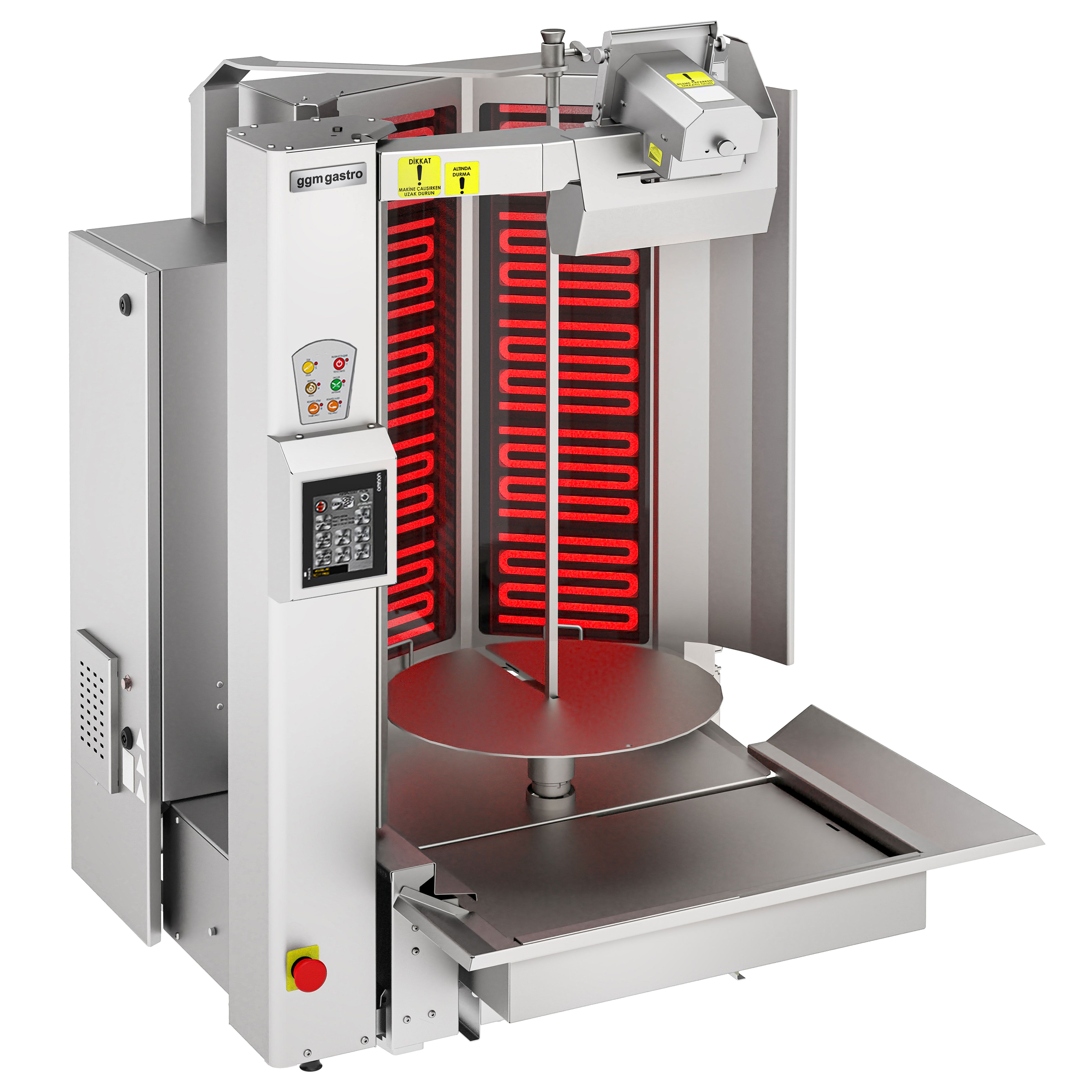 Electric Automatic Doner Kebab Grill - 10 Burner - up to 150kg - 16kW - incl. 1 skewer & grease tray
