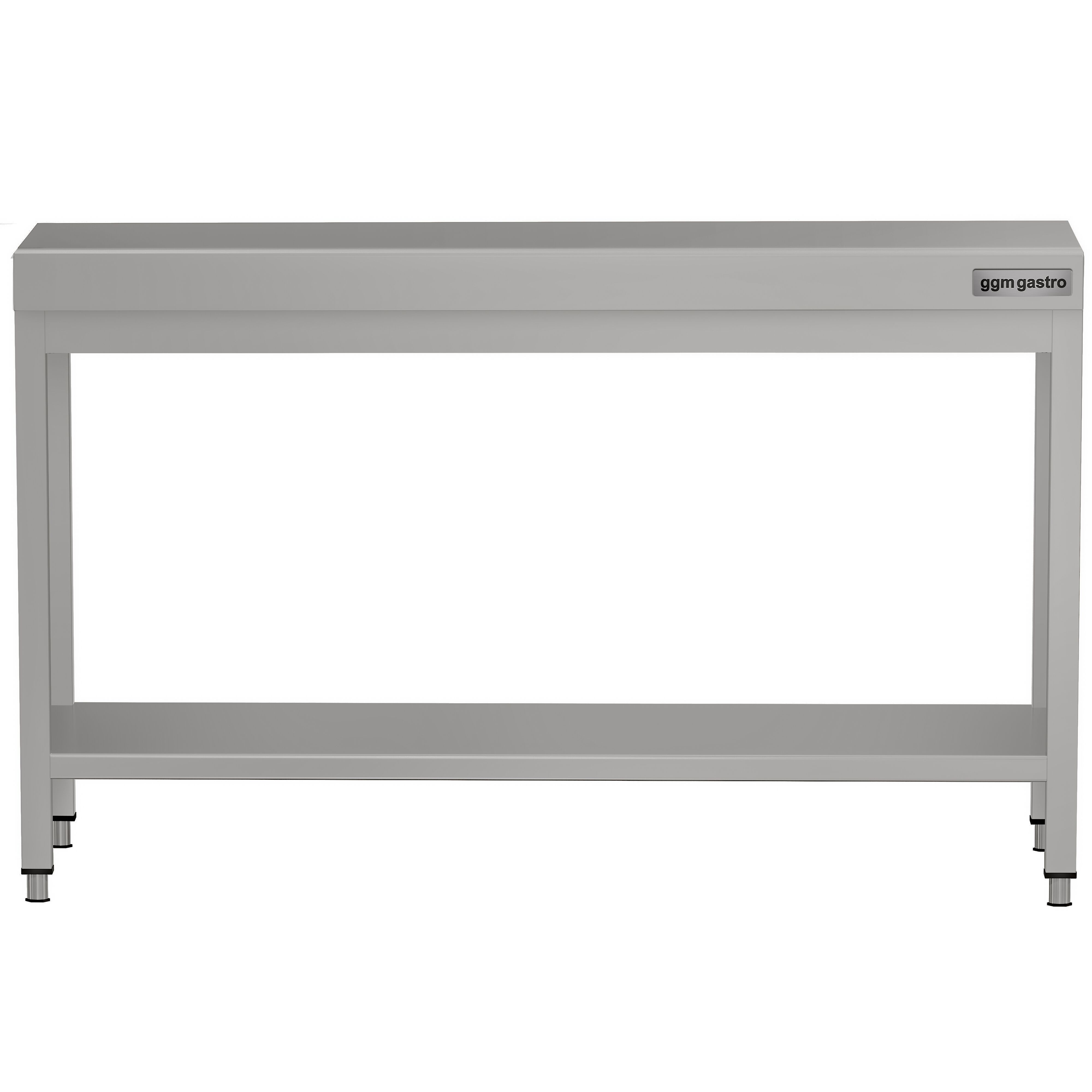Table de travail en inox ECO – 1400 × 600 mm – avec tablette inférieure