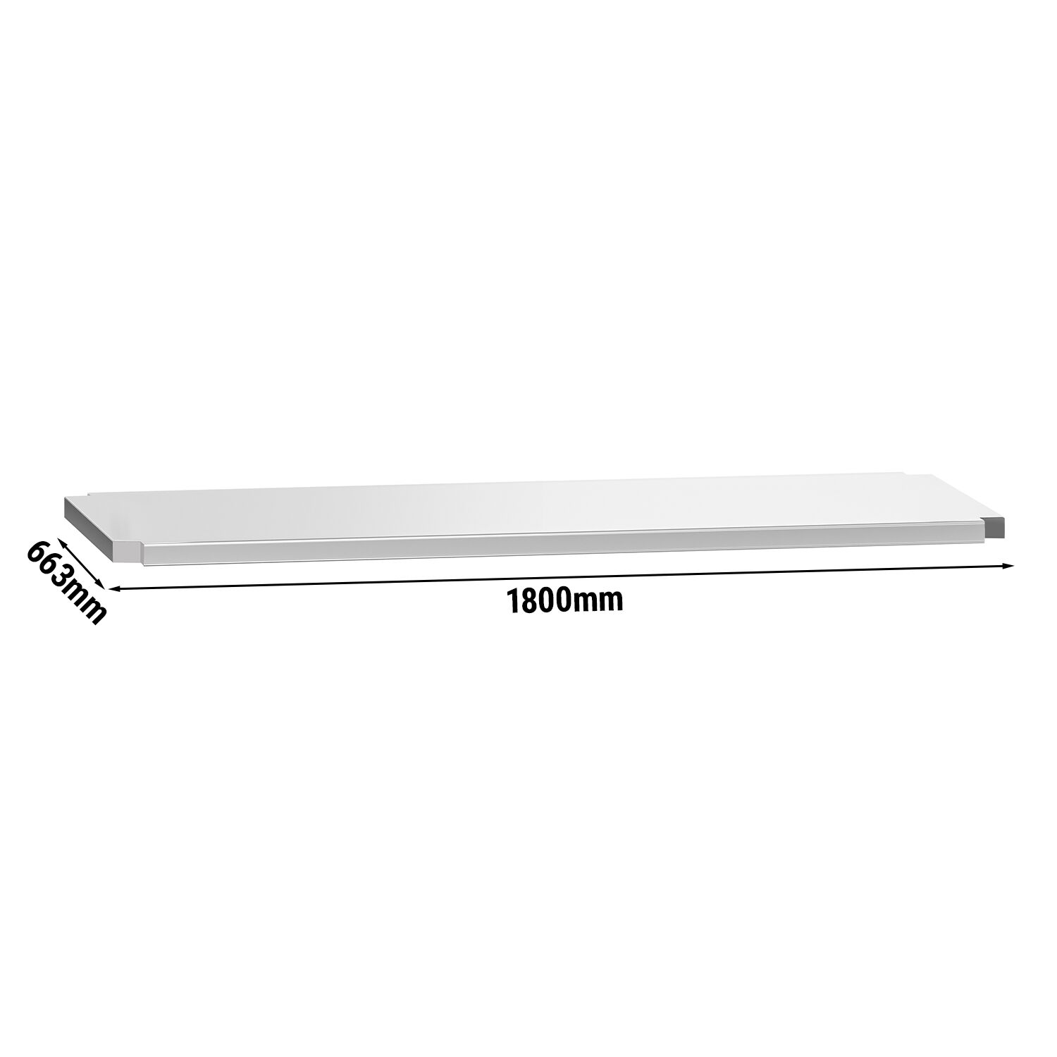 Étagère intermédiaire - 1800 x 663 mm - compatible avec tables de travail ATK187 & ATK187A