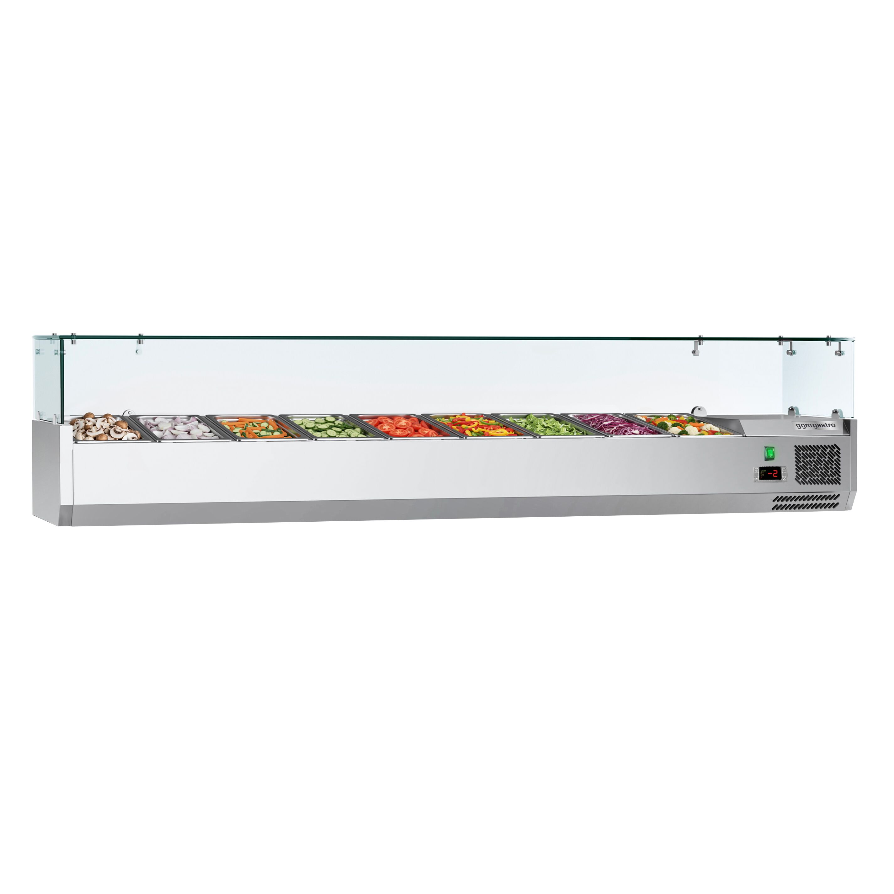 Vitrine Réfrigérée à Ingrédients ECO - 1800x335mm - 8x GN 1/4