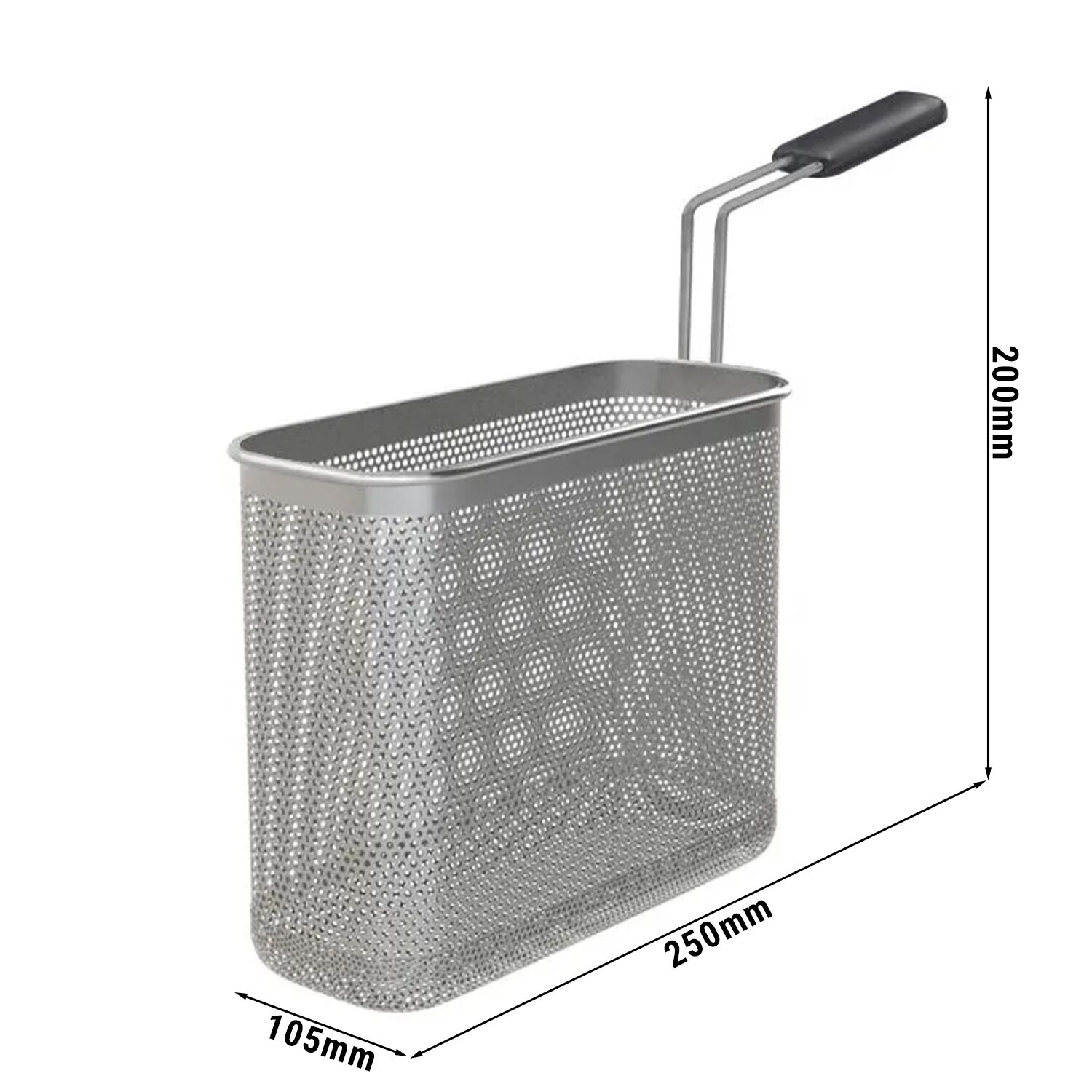 2x 1/3 & 2x 1/6 Panier à nouilles - Inox - avec poignées en plastique ergonomiques - compatible avec ENB663P & ENB669P