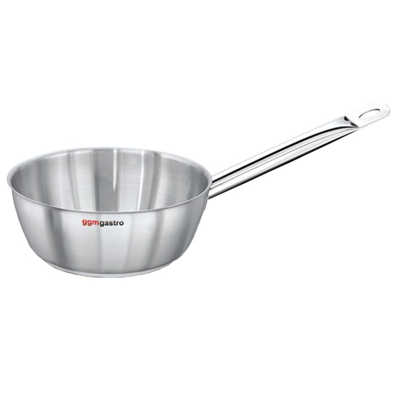 Saucepan - Stainless Steel - 750ml - Ø 160mm - Height: 60mm - Tapered