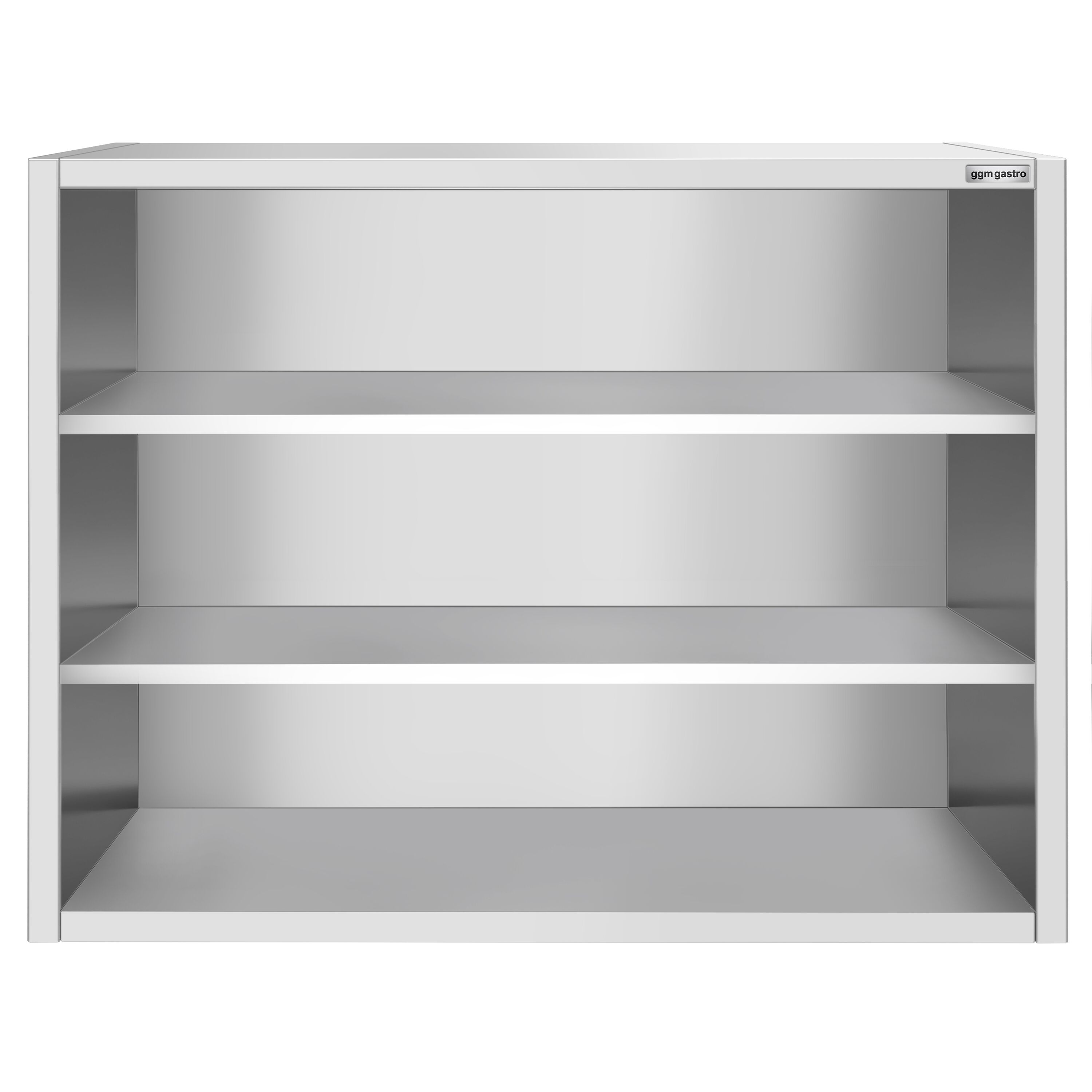 Armoire murale en acier inoxydable PREMIUM - 1200x400mm - sans portes (ouvert) - 1000mm de haut