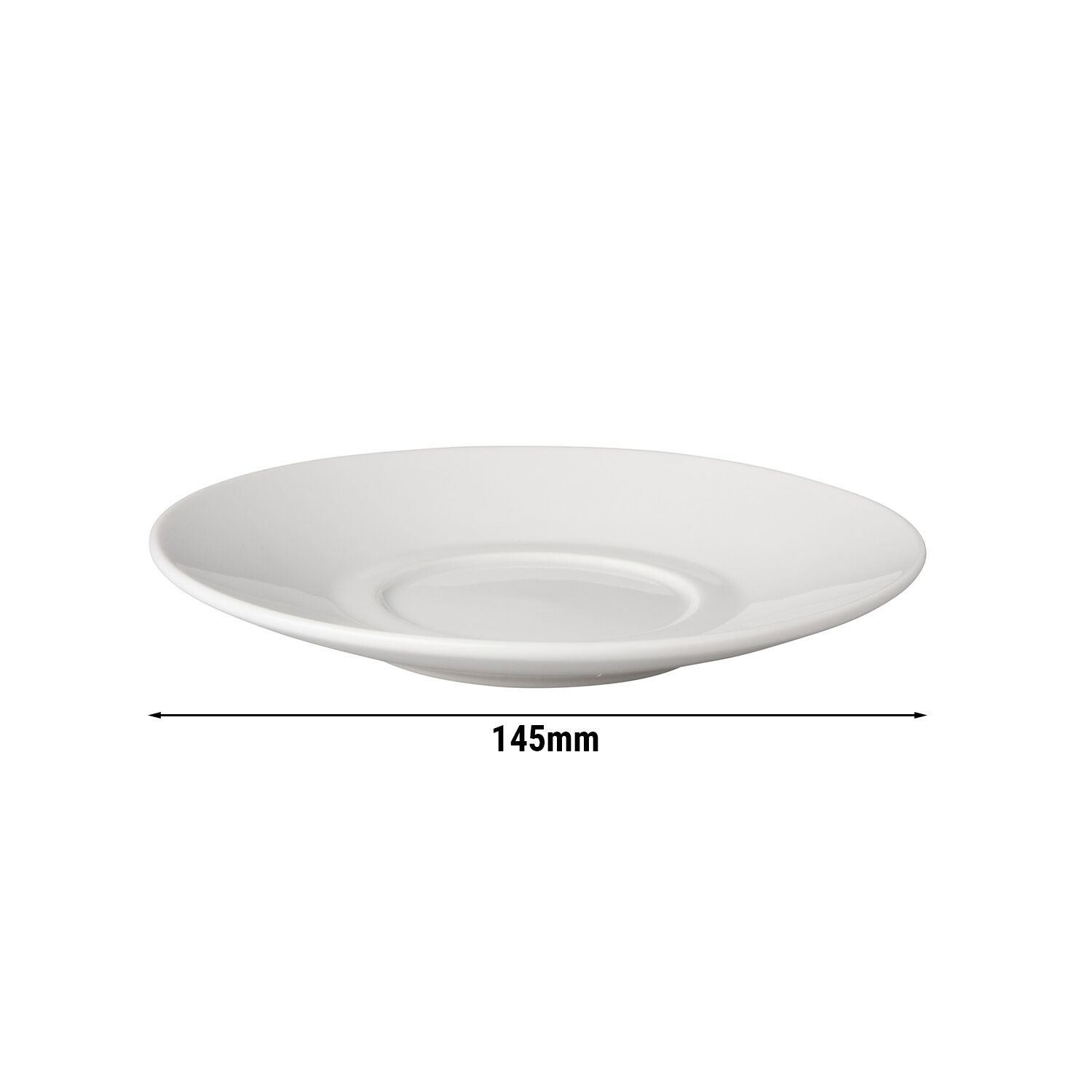 (6 pcs) BUDGETLINE - Soucoupe à café / thé - Ø145mm - Blanc