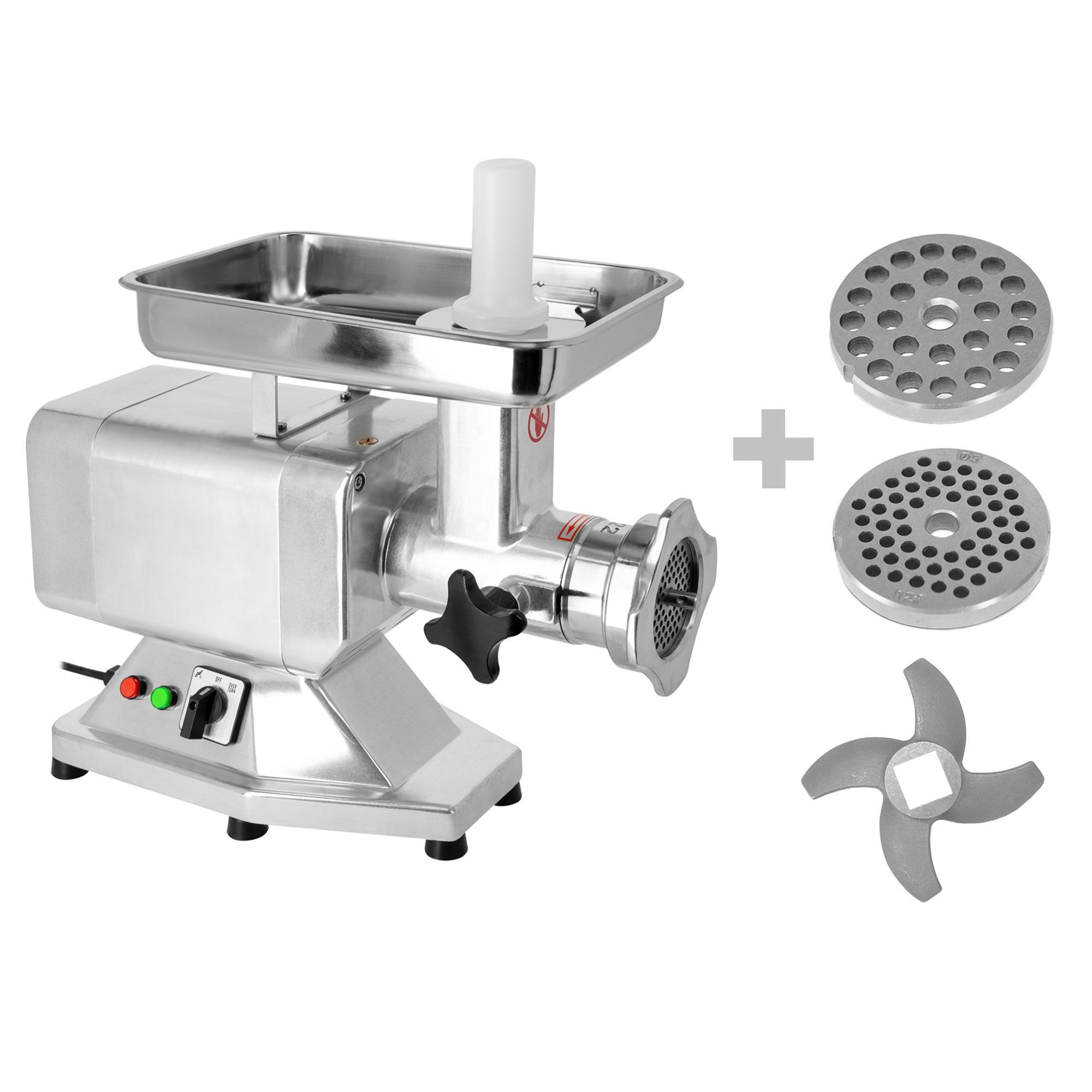 Maszynka do mielenia mięsa nr 22 - 220kg/h - 1,1kW - sitko 4,5mm; 8mm - 230V