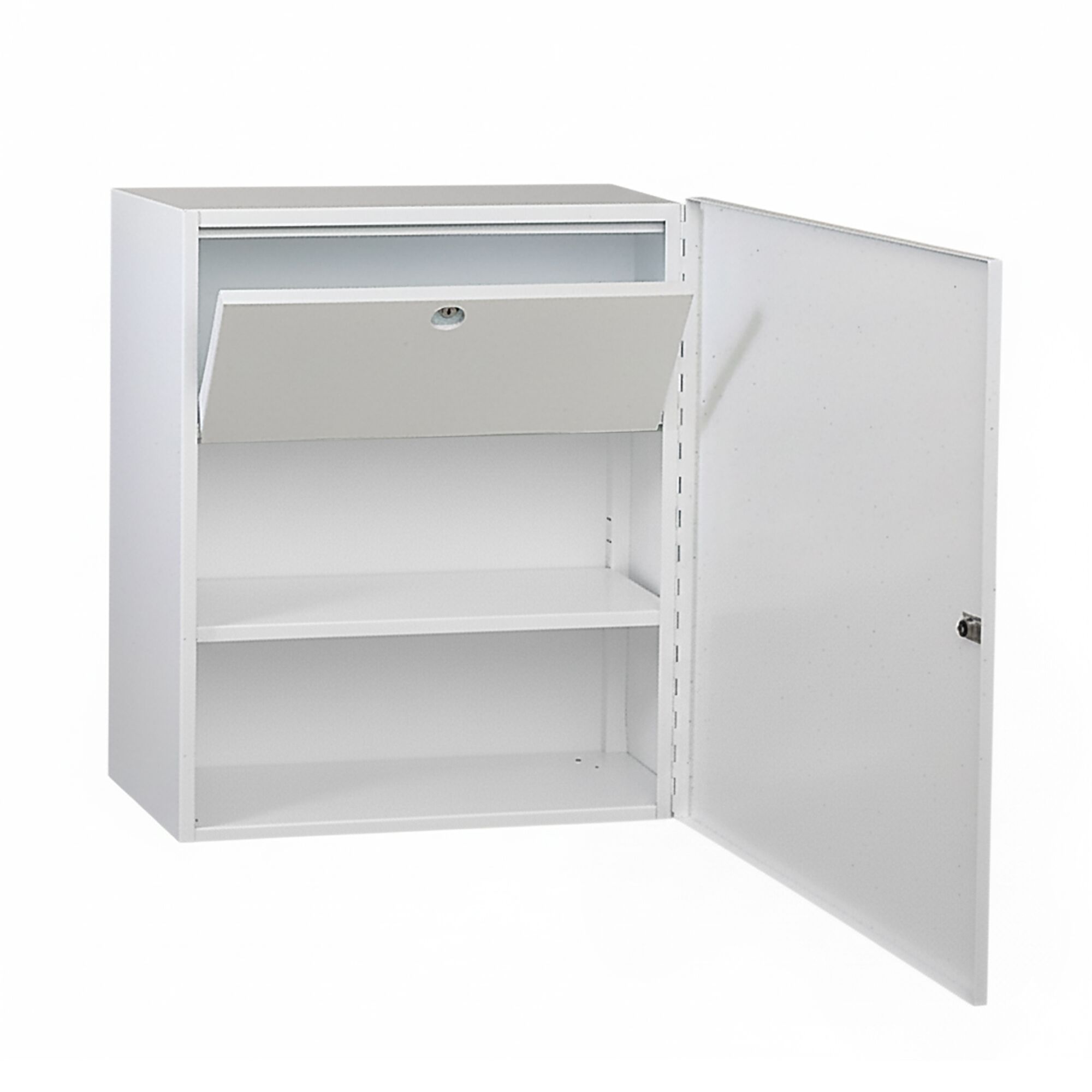 Armoire de premiers secours MEDICUS - vide - en tôle d’acier - avec compartiment à médicaments