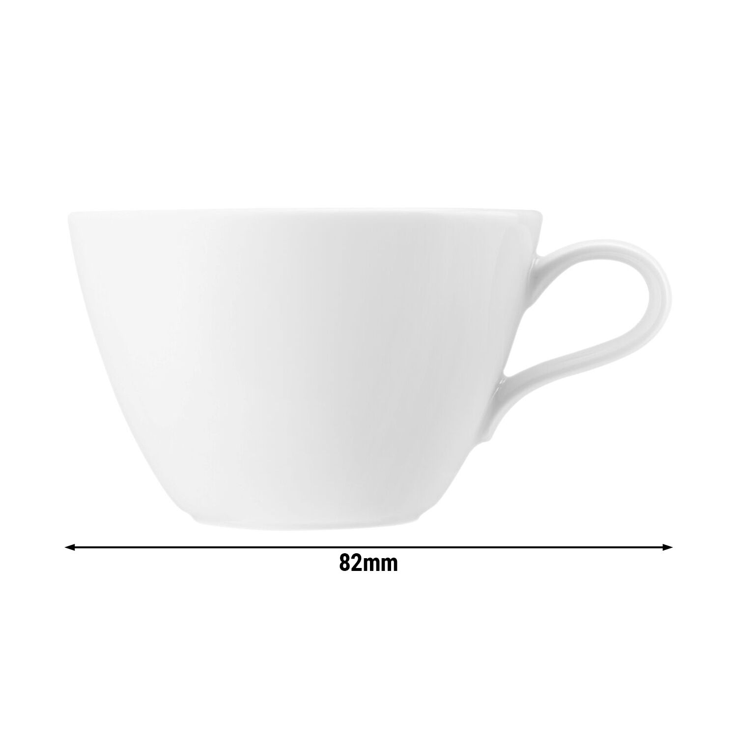 (6 stuks) SELTMANN WEIDEN | Latte kop - 0,35 liter - Wit