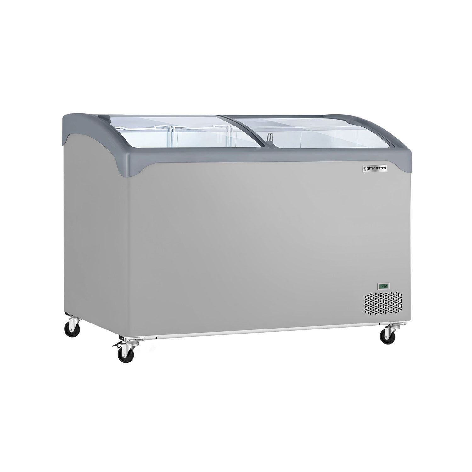 Congélateur coffre - 1320 x 650 mm - 286 litres - avec couvercle coulissant en verre