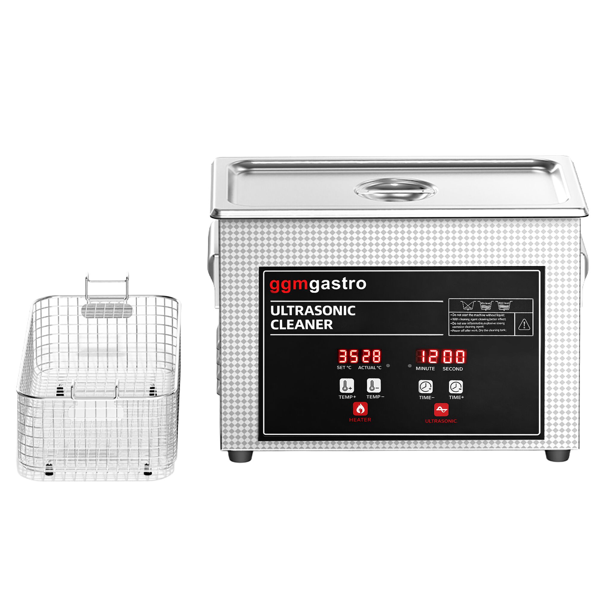 Nettoyeur à Ultrasons - 4,5 Litres - 180 Watt Puissance Ultrasonique