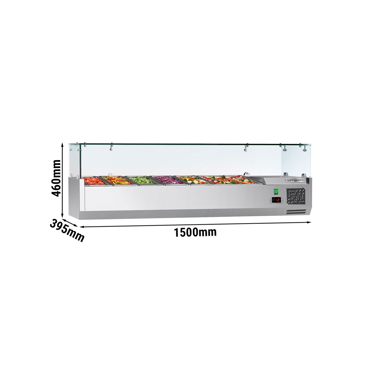Vitrine Réfrigérée à Ingrédients ECO - 1500x395mm - 6x GN 1/3