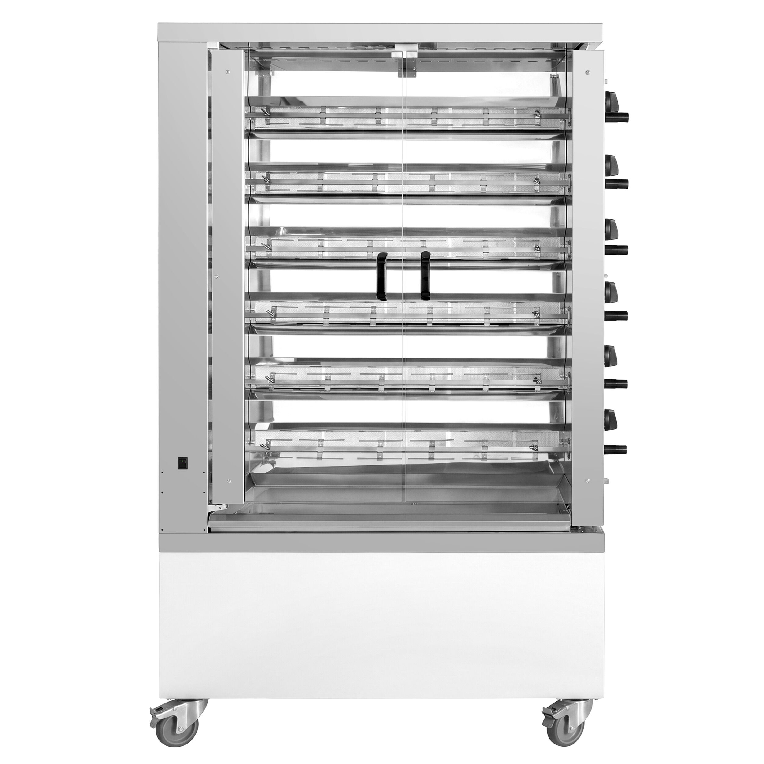 Gas kippengrill - 34,8kW - 6 spitten voor 36 kippen - crème