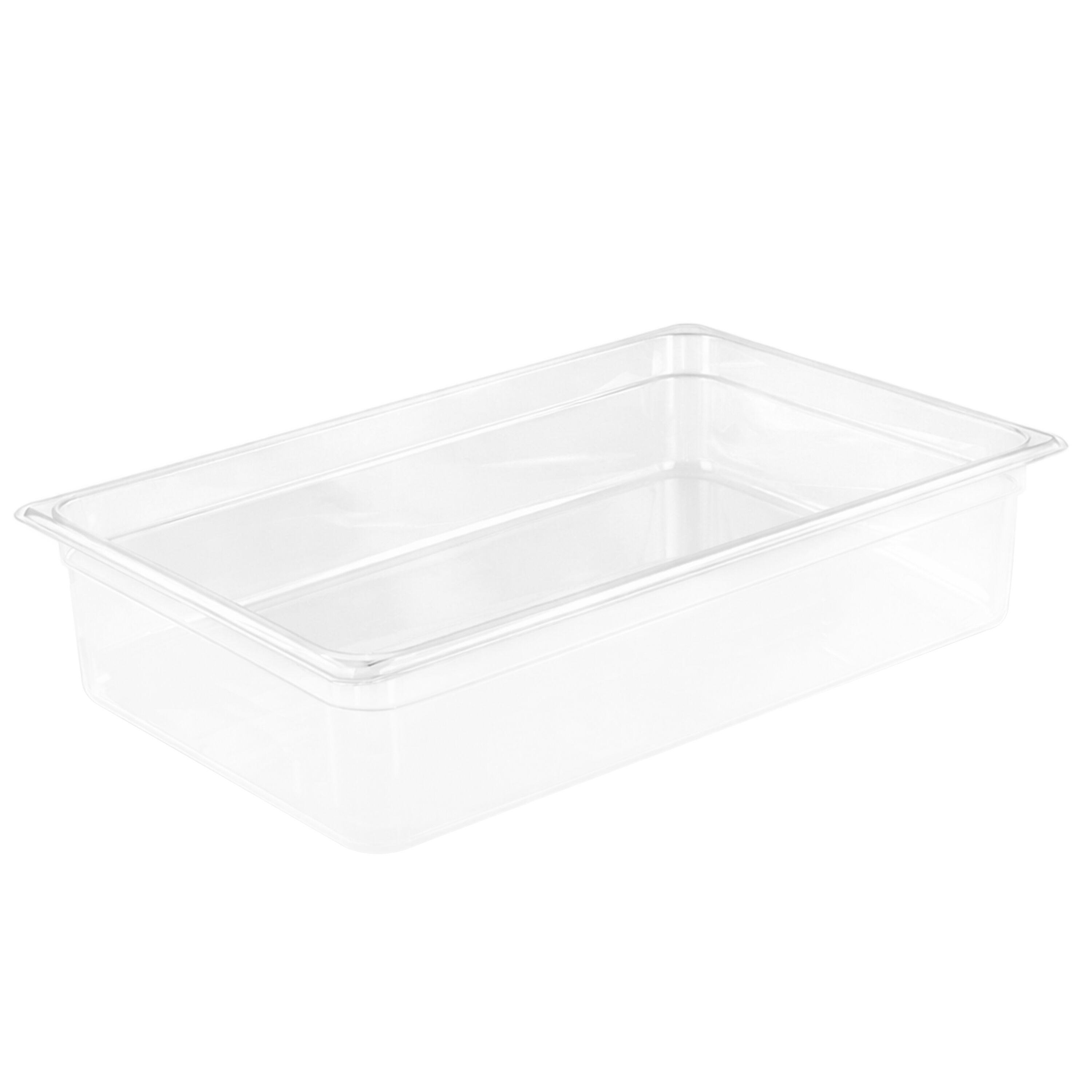 (6 pièces) Bac en Polycarbonate GN 1/1 - Transparent - Hauteur : 150 mm
