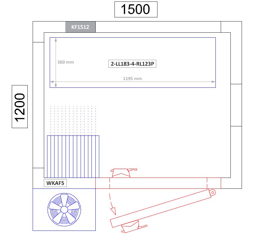 Étagère de base en aluminium - 1195 x 1800 mm - Capacité de charge : 600 kg
