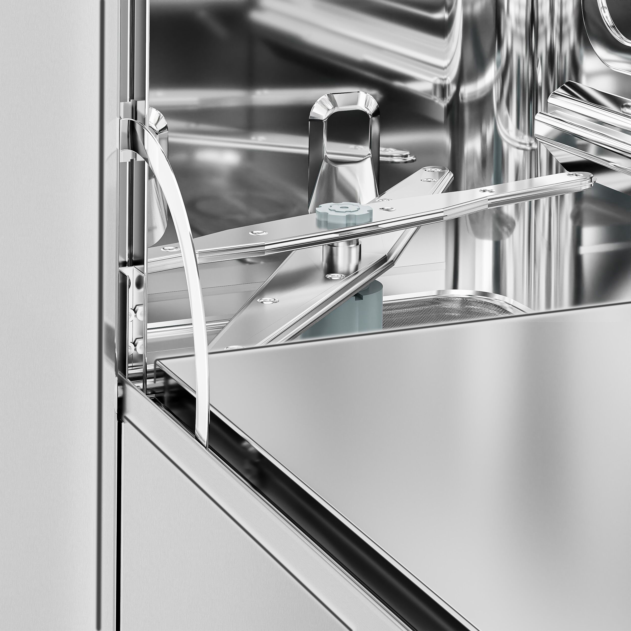 Double-skinned Compact Glasswasher - Digital - 3.4kW - with Drain Pump, Detergent & Rinse Aid Pumps & Wi-Fi Option