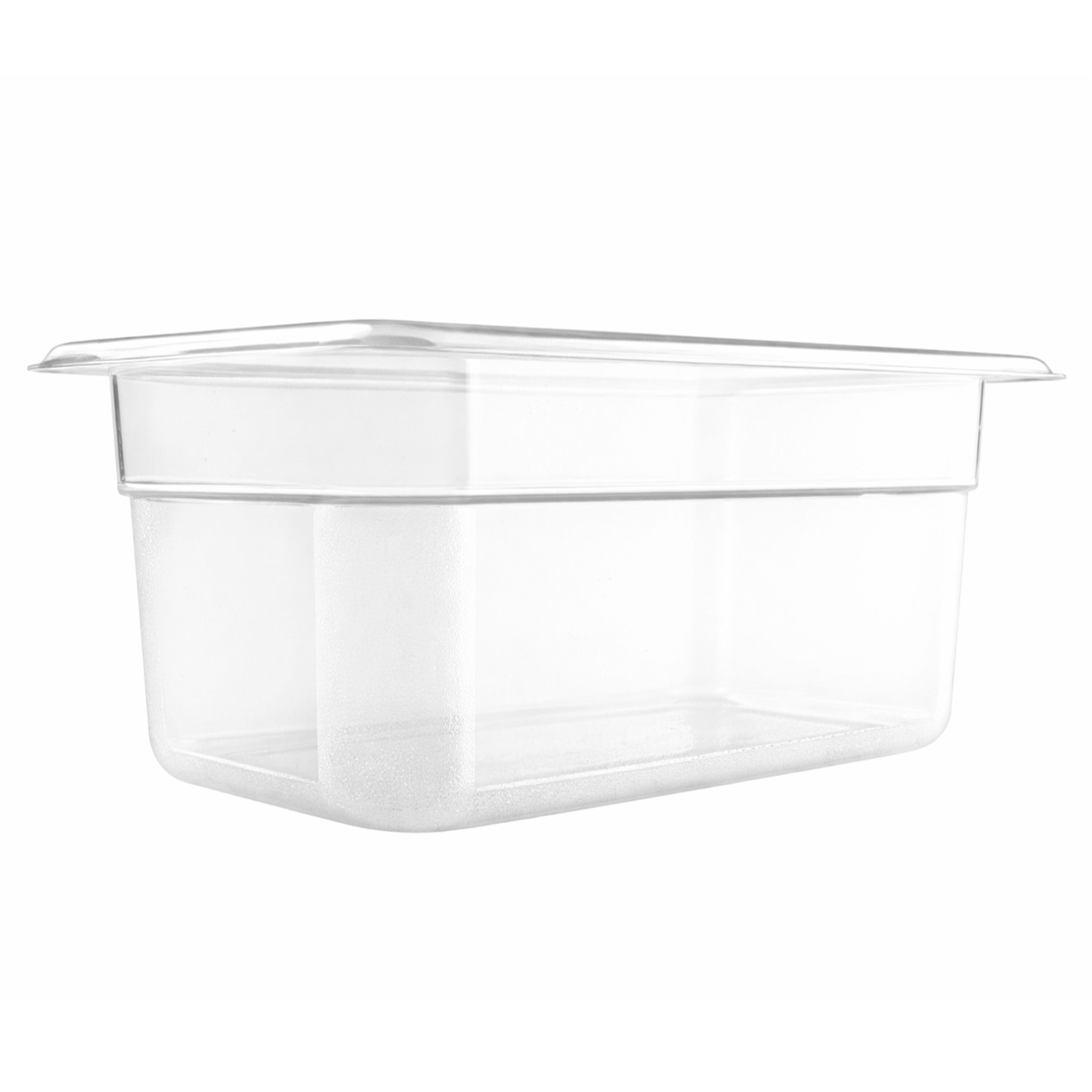 (6 pièces) Bac en Polycarbonate GN 1/4 - Transparent - Hauteur : 150 mm