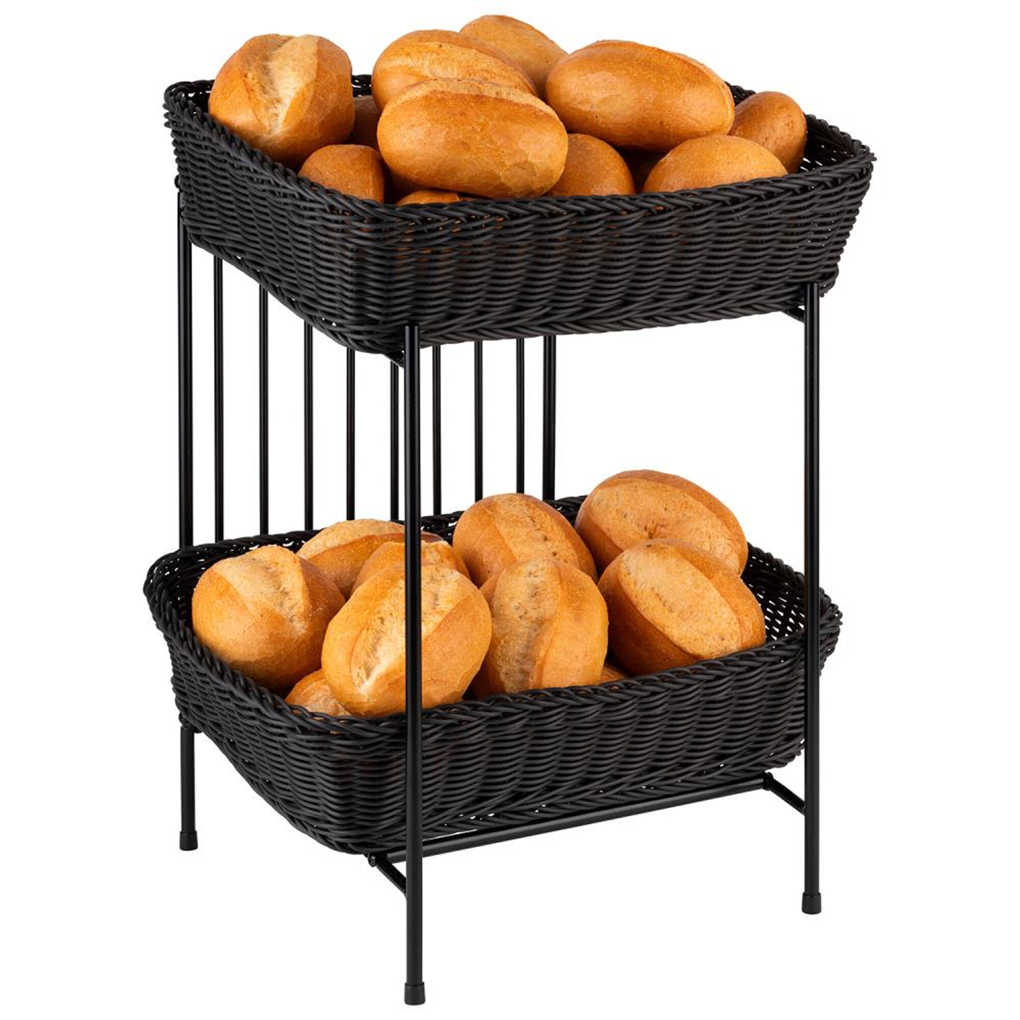 Support buffet - SUPERBOXEN - Support en métal - Noir - Hauteur:480mm - compatible avec GN 1/2