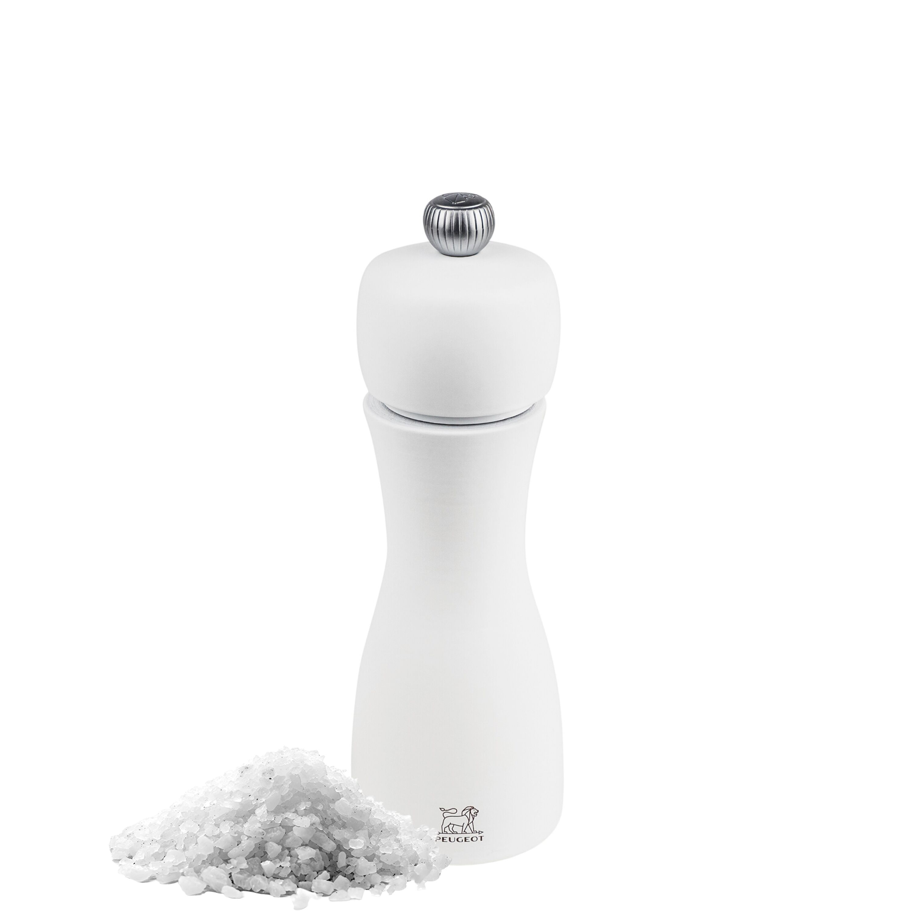(6 pièces) PEUGEOT | TAHITI - Moulin à sel - Bois - Blanc mat - Hauteur : 150 mm