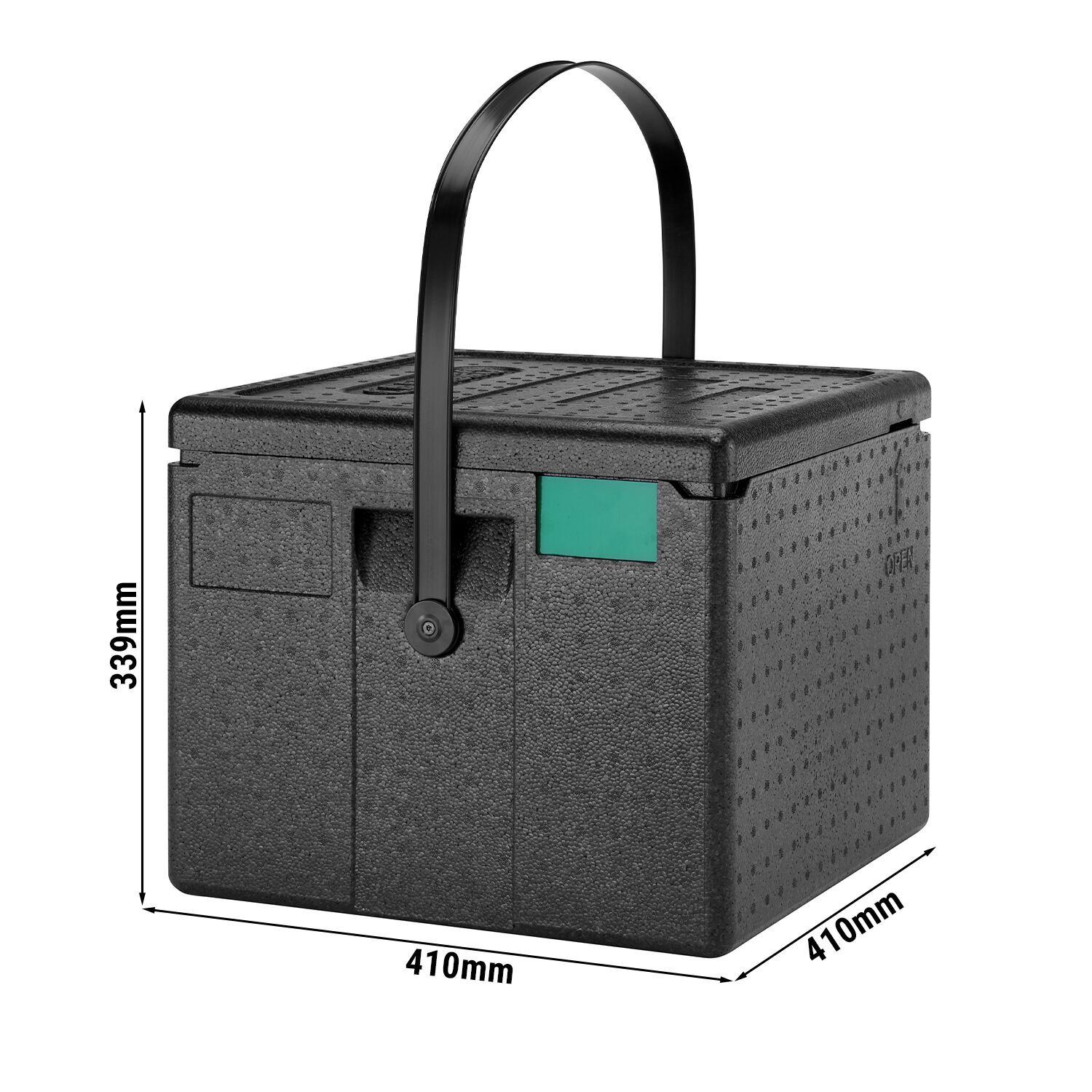 CAMBRO | CAM GOBOX® - Toploader pizzadoos - met draagriem - voor 6 pizza's - Zwart
