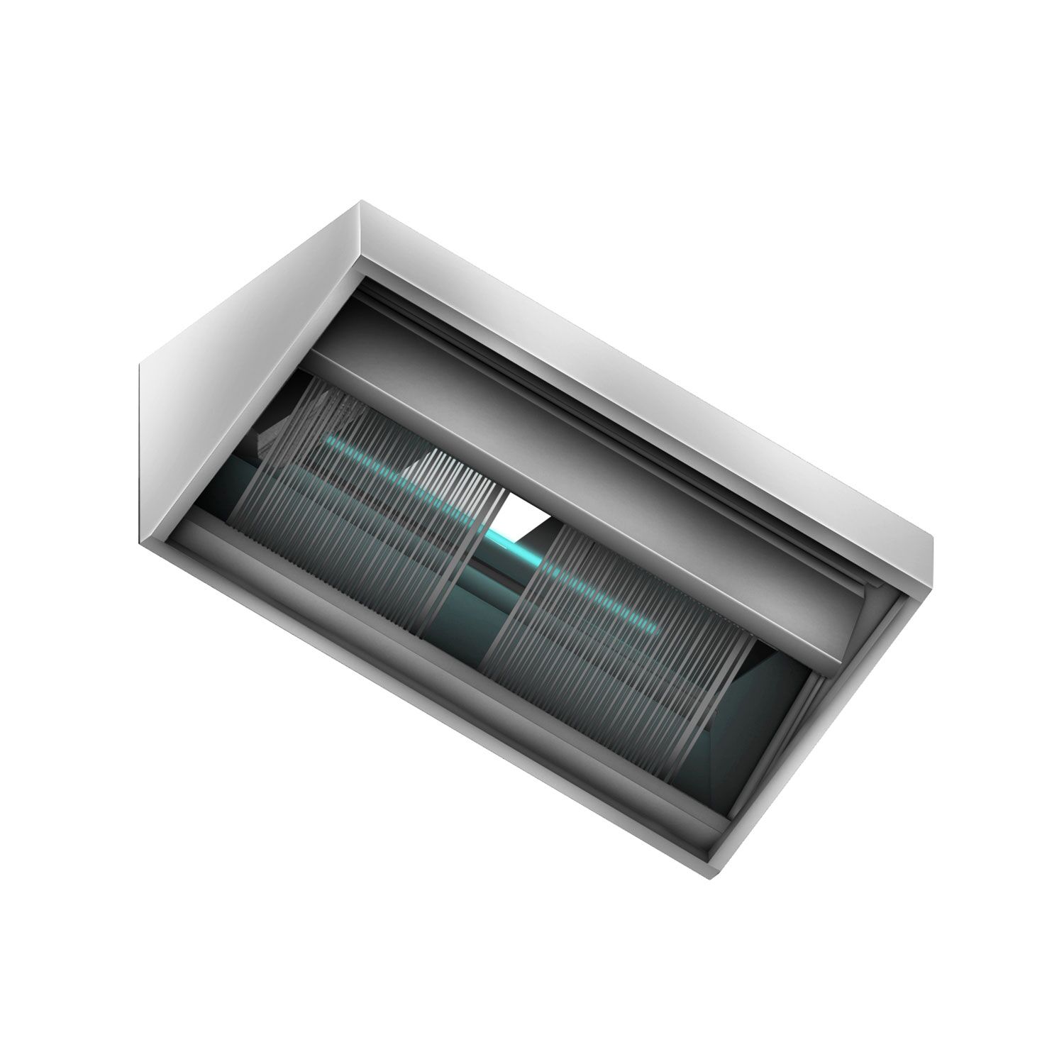 Hotte aspirante plasma - 1200 mm - efficacité de purification de l’air 95 % - avec filtre et lampe
