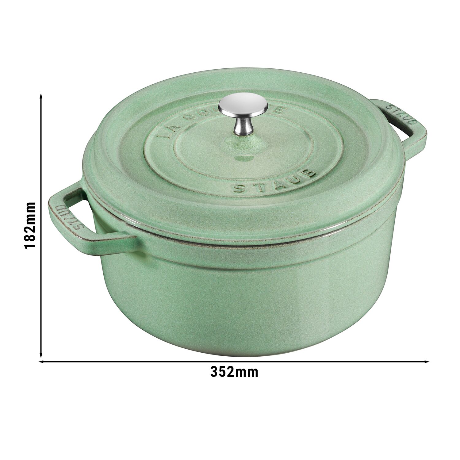 STAUB | LA COCOTTE - Cocotte - Ø 280mm - Gjutjärn - Salvia grön