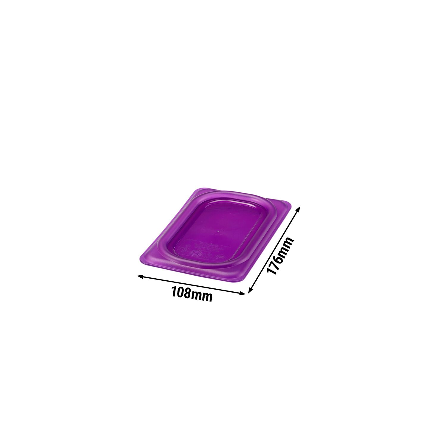 (6 pièces) CAMBRO | SafeTrak - Couvercle en polypropylène GN 1/9 - Violet