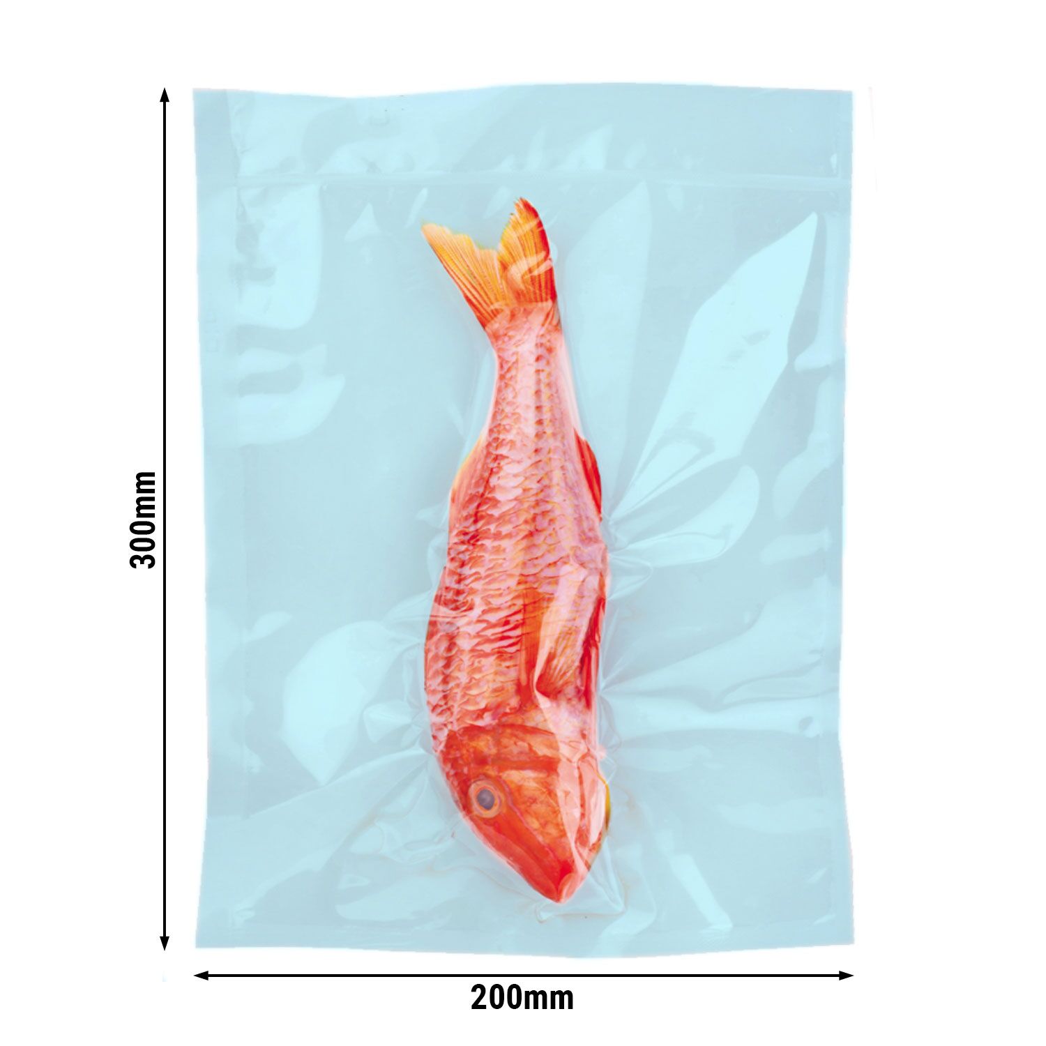 (500 pcs) Sacs sous vide Cook & Chill - Lisse - 300x400mm - Bleu