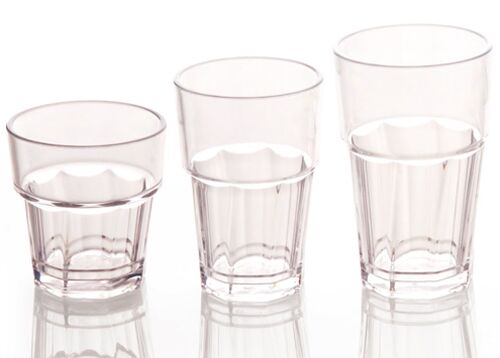 (50 stuks) drinkglazen - 200ml - incl. polycarbonaat
