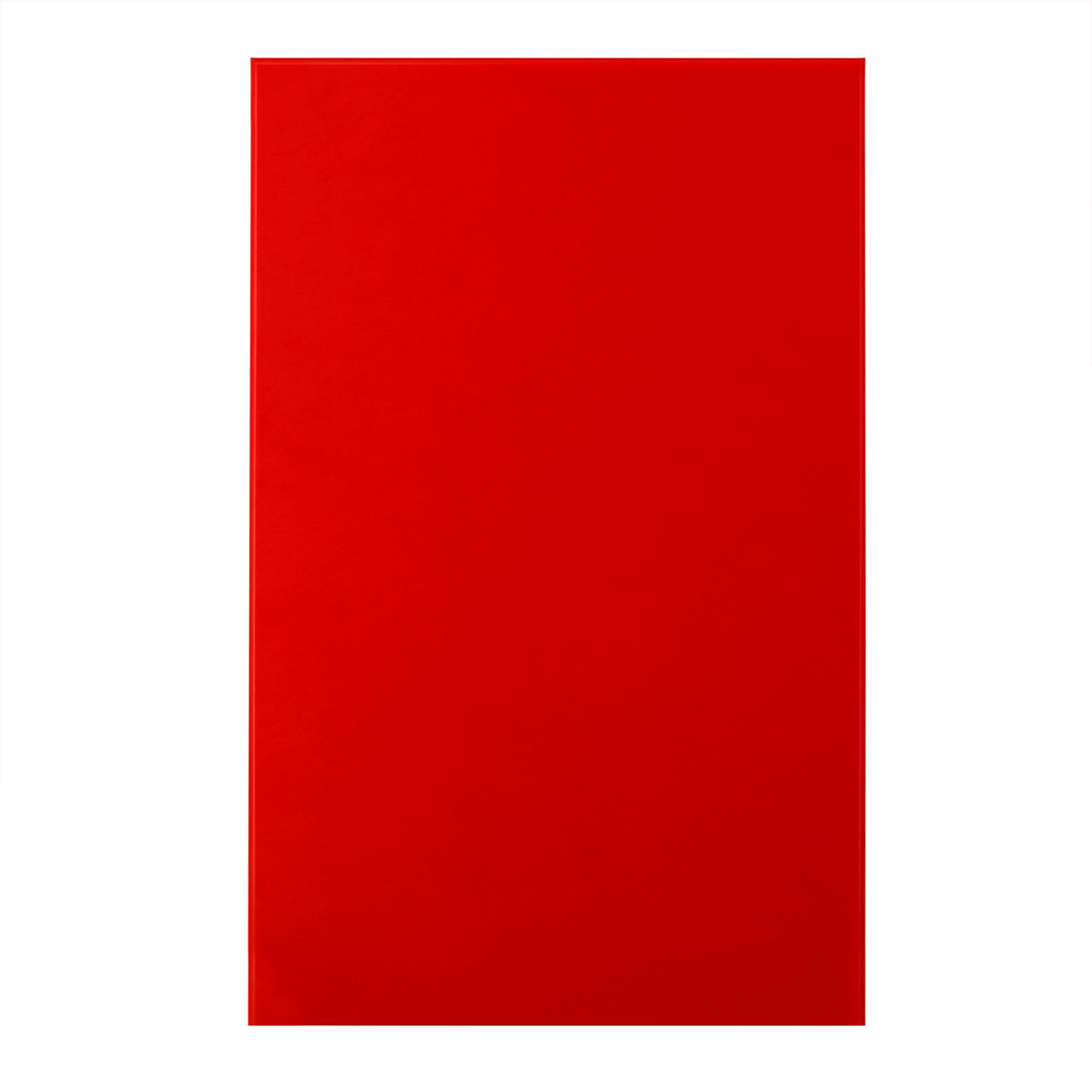 Planche à découper - 600x400mm - Épaisseur: 20mm - Conforme HACCP - PEHD 500 - Rouge