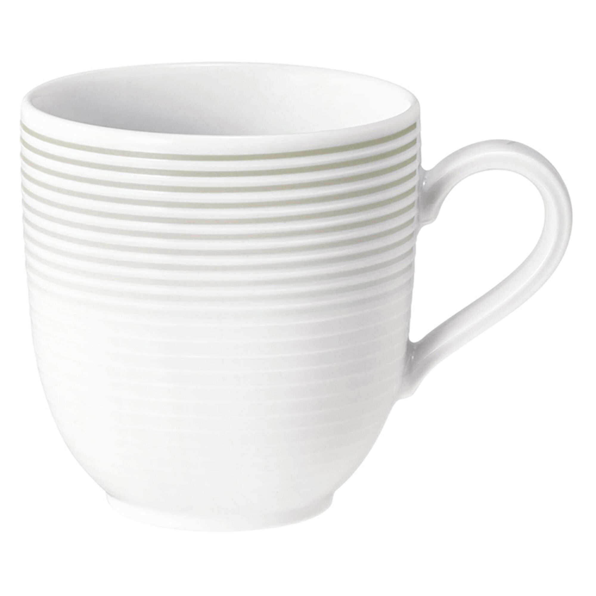 (6 pièces) SELTMANN WEIDEN | Mug avec anse Tulipe - 0,28 litre - Gris perle         
