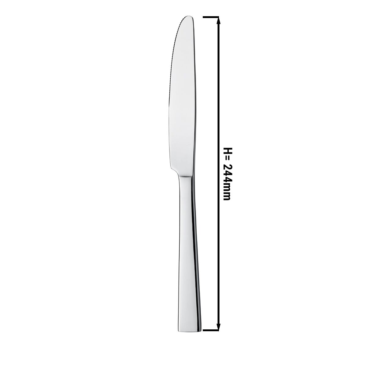 (12 pcs) Couteau de table Luca - Acier inoxydable 13/0 - 244mm - 12 pièces