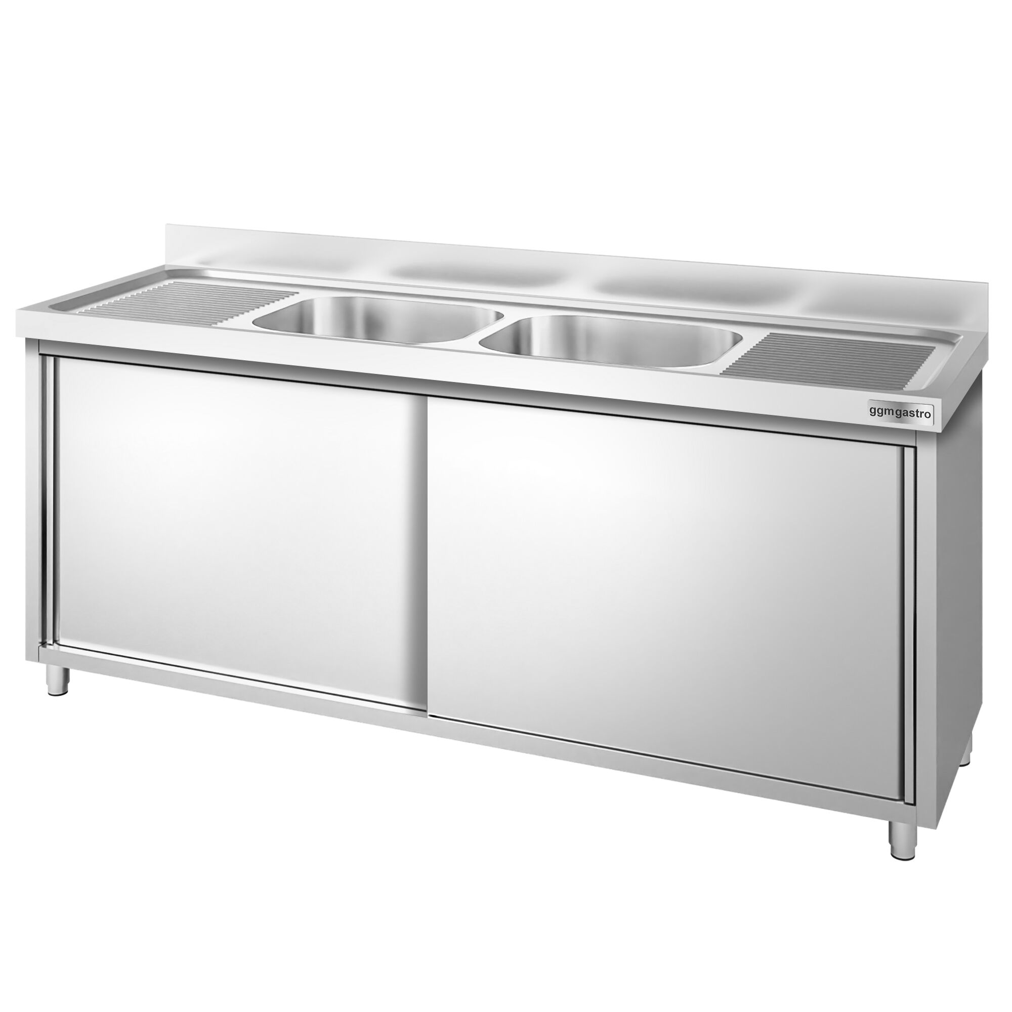 Plonge PREMIUM - 2000x600mm - avec 2 bacs