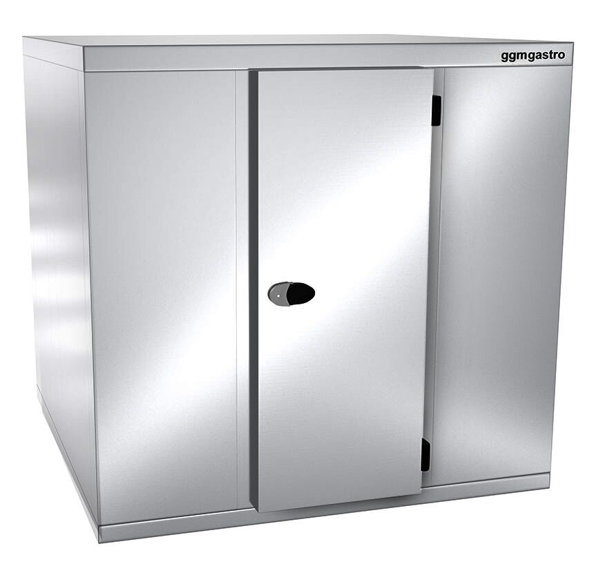 Komora mroźnicza ze stali nierdzewnej - 1800x2100x2010mm - 5,13m³ - z kurtyną paskową (PCV)